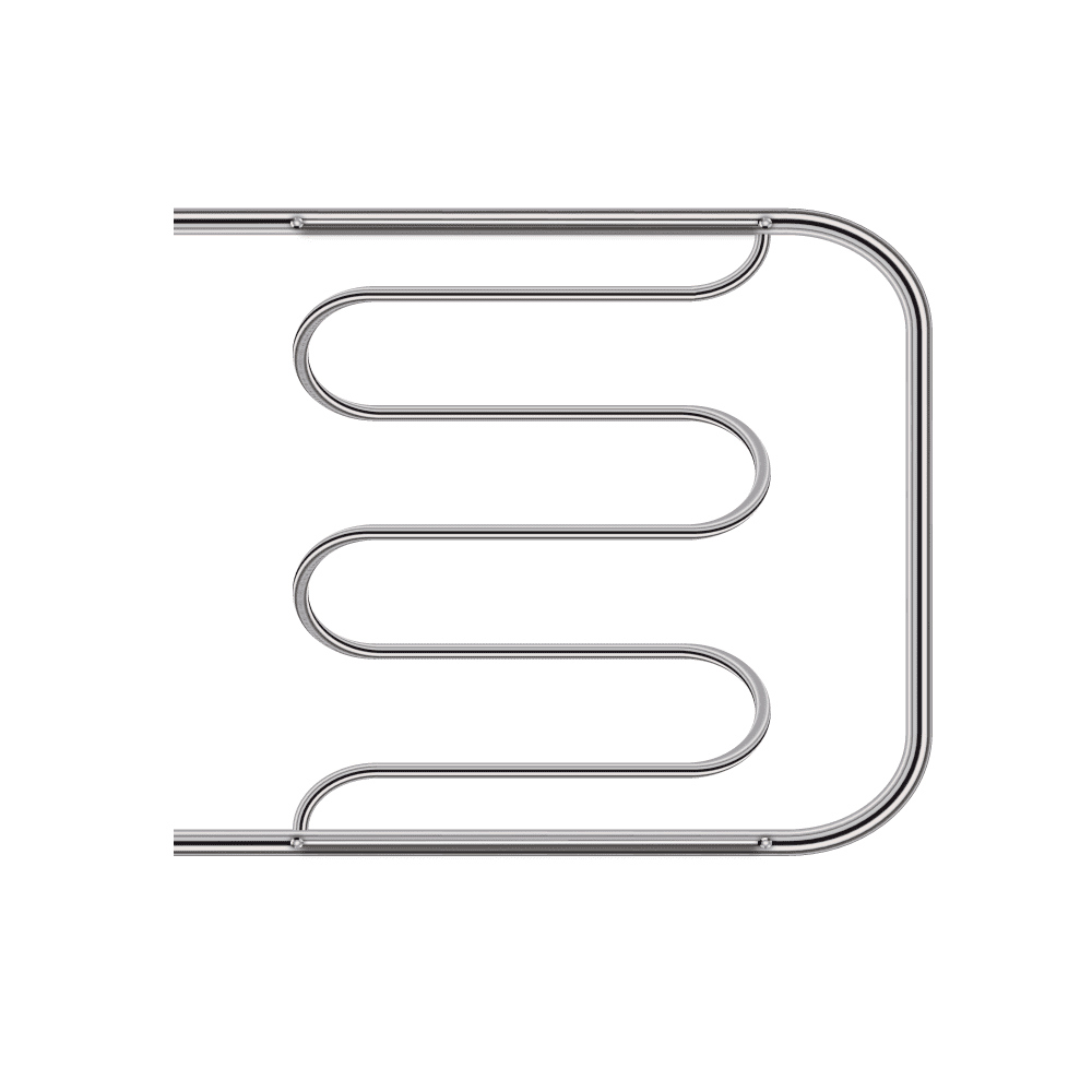 Изображение товара Полотенцесушитель водяной s-образный Primoclima Astra л 50x60 см боковая универсальная подводка нержавеющая сталь цвет полированная нержавеющая сталь