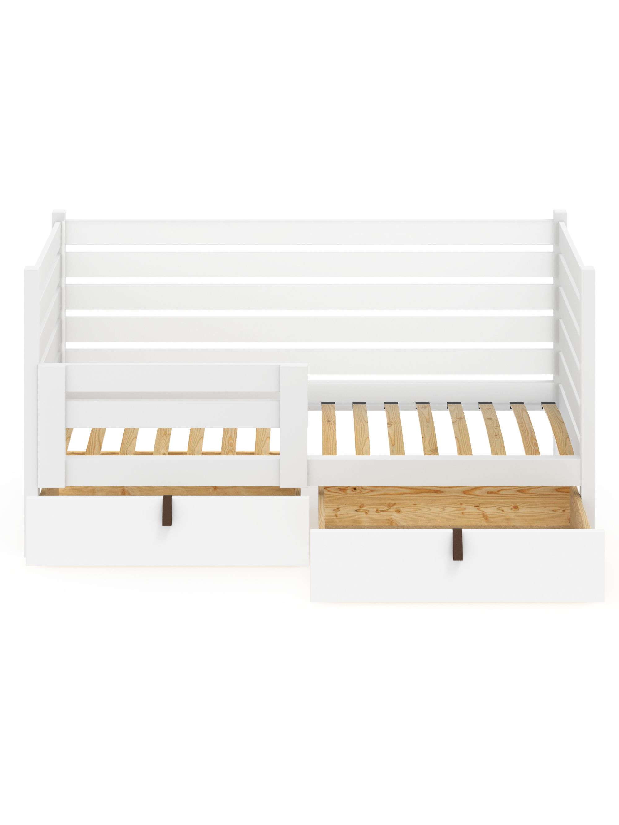 Изображение товара Кровать Solarius Det-spin70-160bel-orto-2yash 80 x 101 x 170 см сосна цвет белый