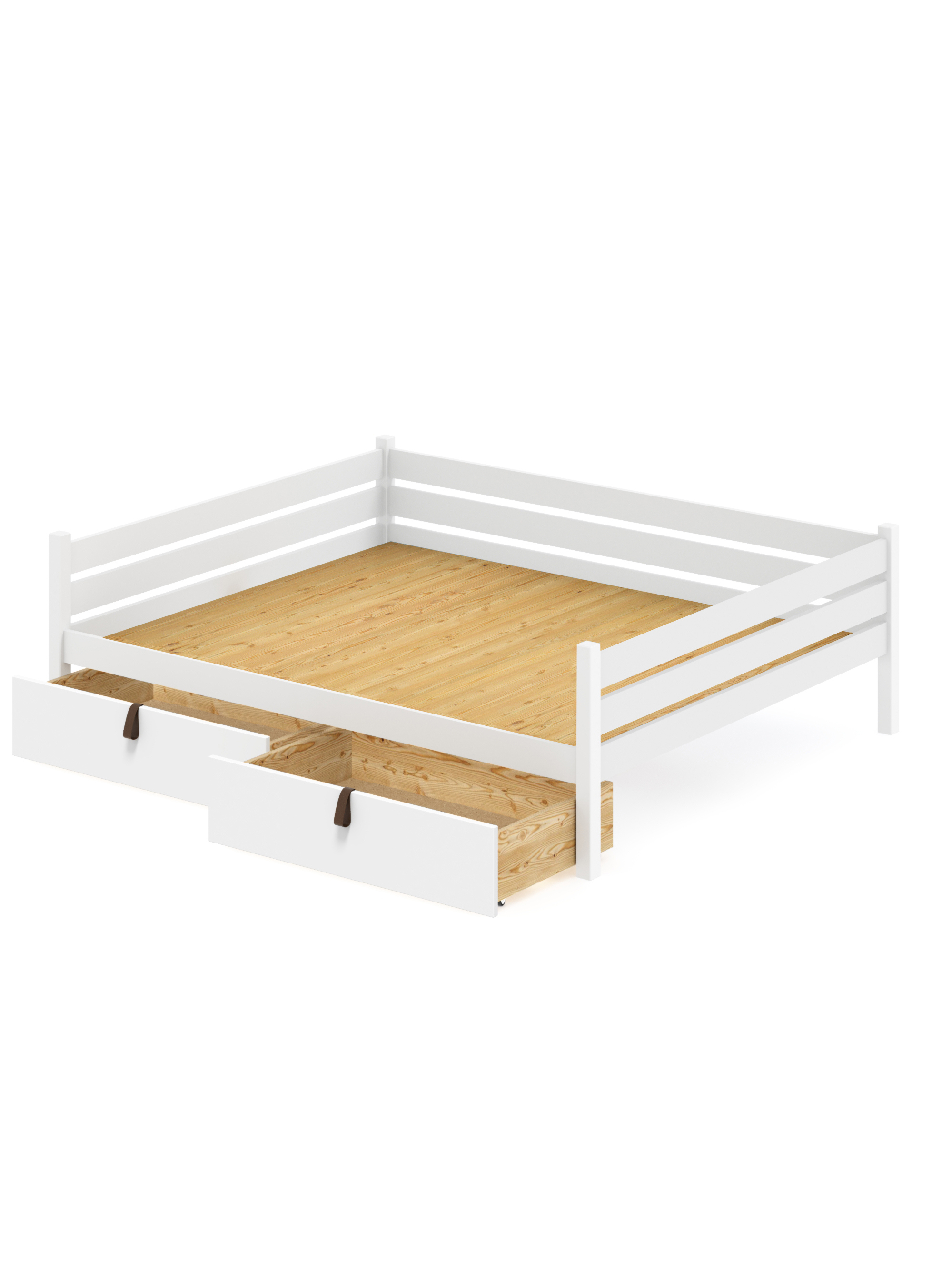 Изображение товара Кровать Solarius Tahta140-180bel-full-2yash 150 x 63 x 190 см сосна цвет белый