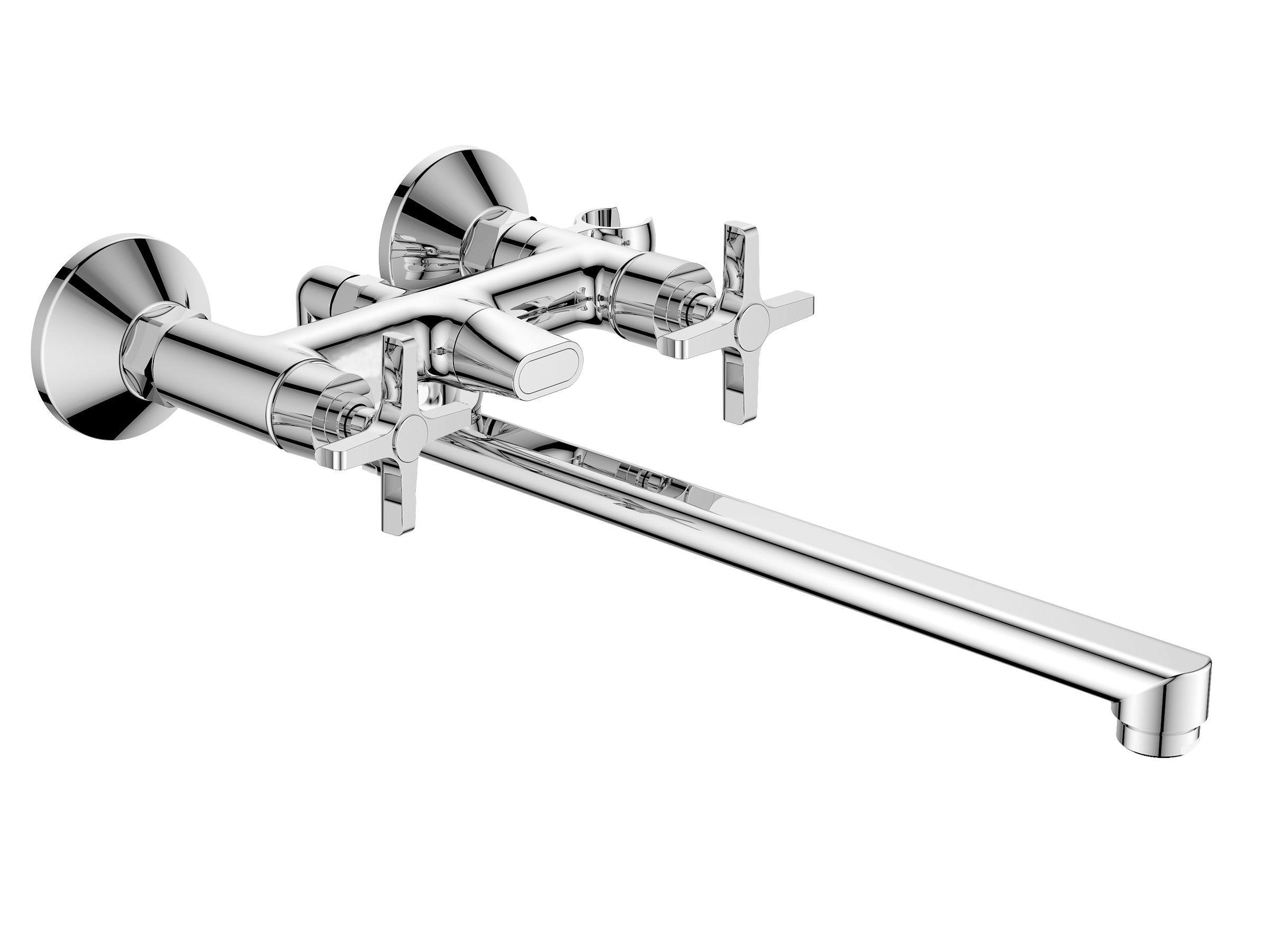 Изображение товара Смеситель для ванны RUSH MV1135-51 хром двухвентильный с поворотным изливом