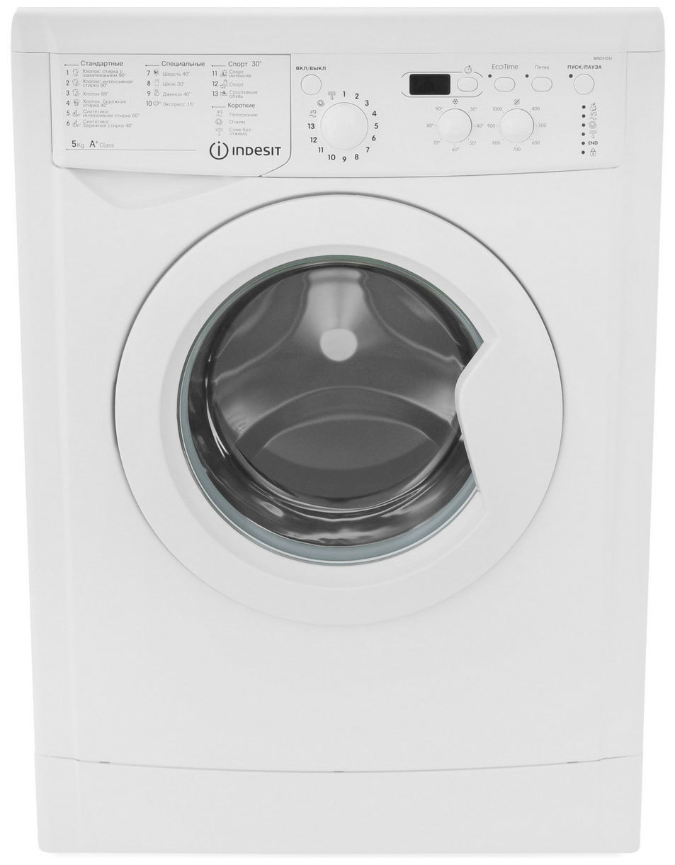 Изображение товара Стиральная машина Indesit Iwsd 51051 CIS белая 5 кг