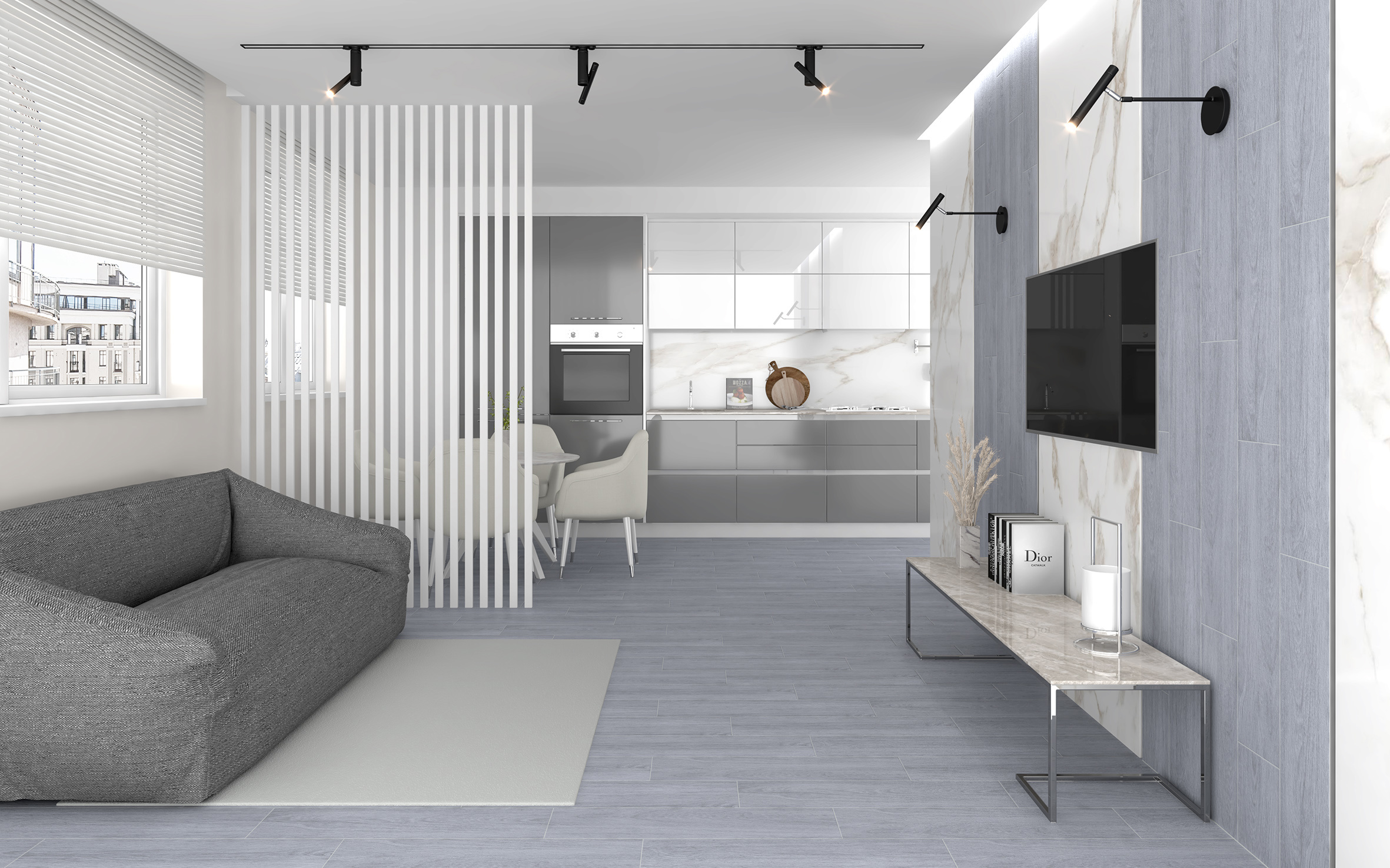 Изображение товара Керамогранит Laparet Madera 20x80 см Серый 1.76 м²