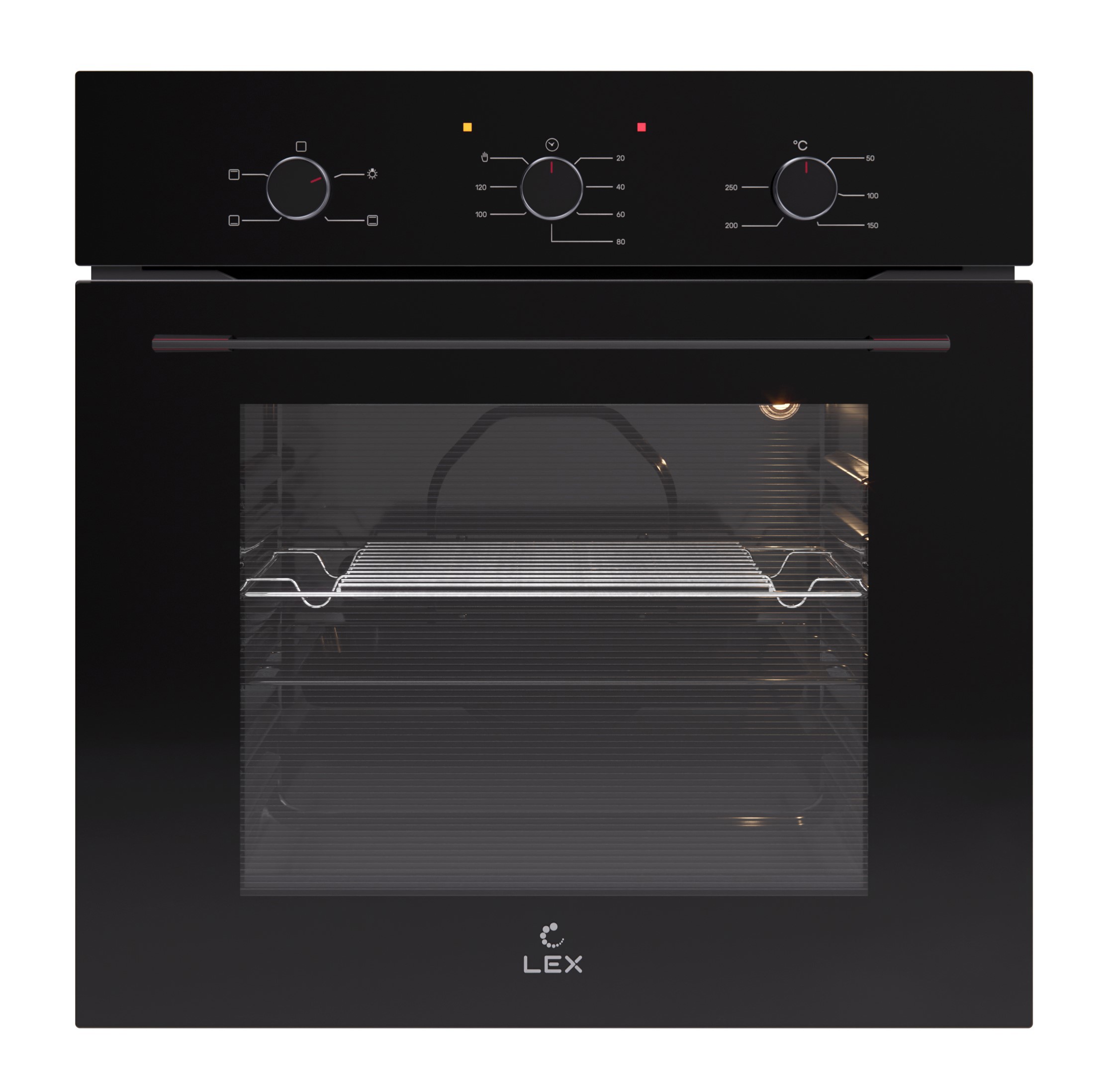 Изображение товара Встраиваемый духовой шкаф Lex Edm 046 Bbl 60x60x53 см цвет черный