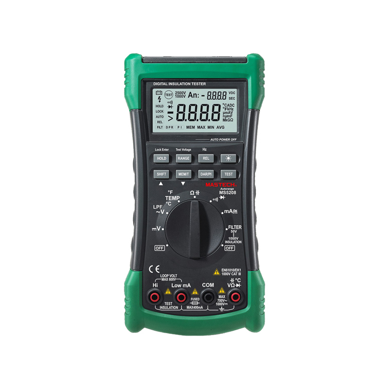 Изображение товара Mastech MS5208 Мультиметр TRUE_RMS с памятью 100 ячеек LPF 0 6600 отсчетов