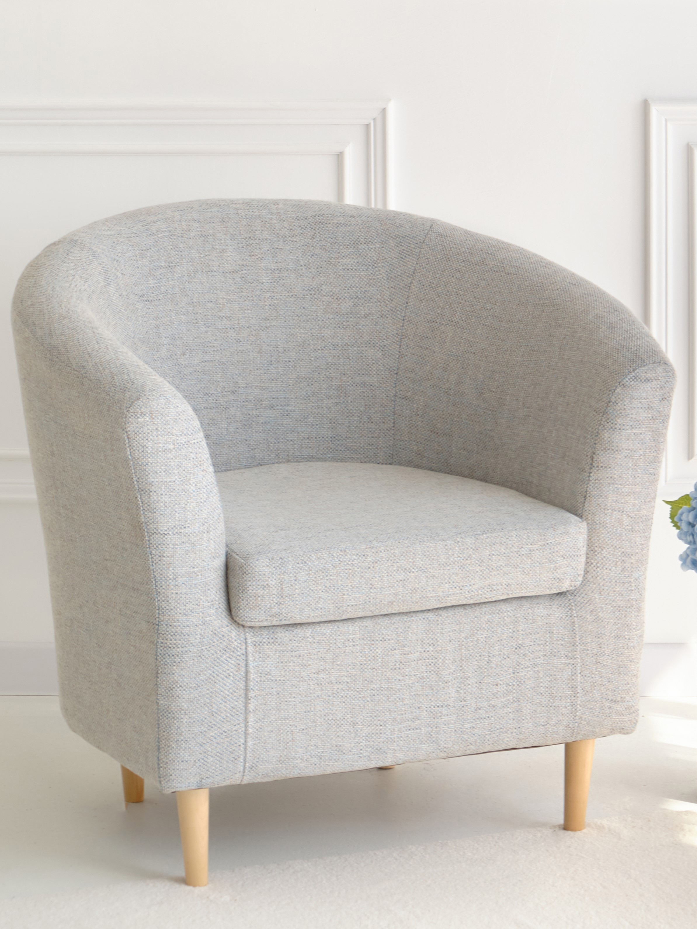 Изображение товара Кресло Алекто 85x85x75 см светло-серое для дома