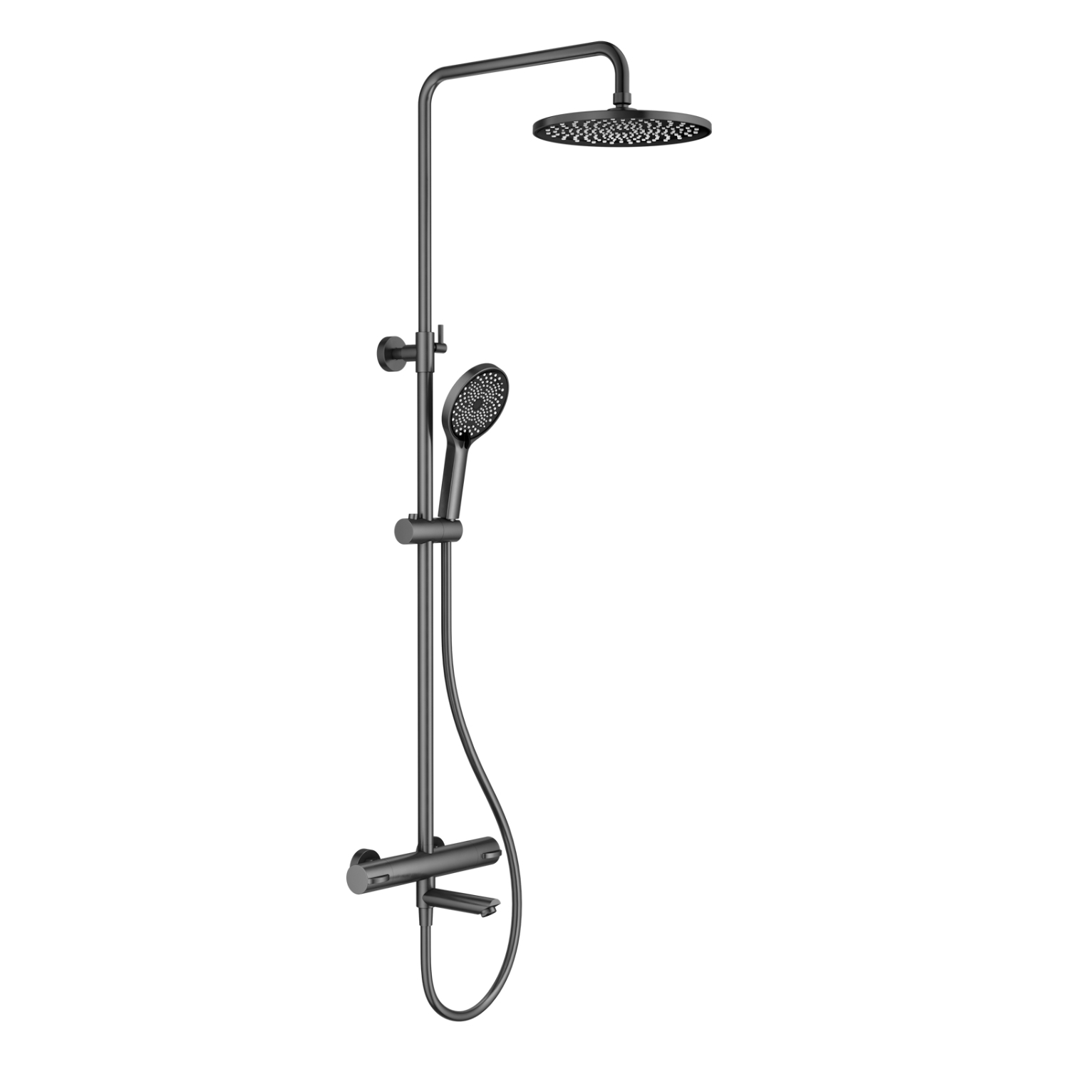 Изображение товара Душевая система SPLENKA S223 26 09 термостатический смеситель графит