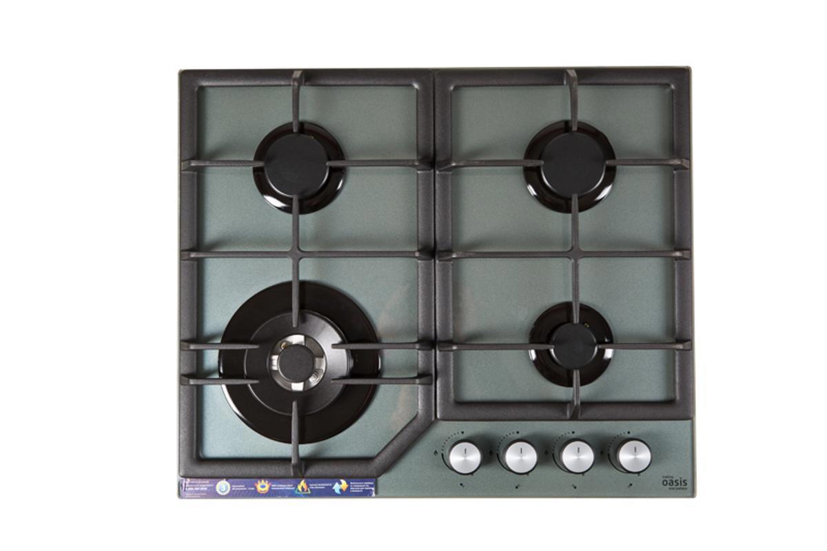 Изображение товара Газовая варочная панель Making Oasis Everywhere P-GGT 61 см 4 конфорки цвет серый