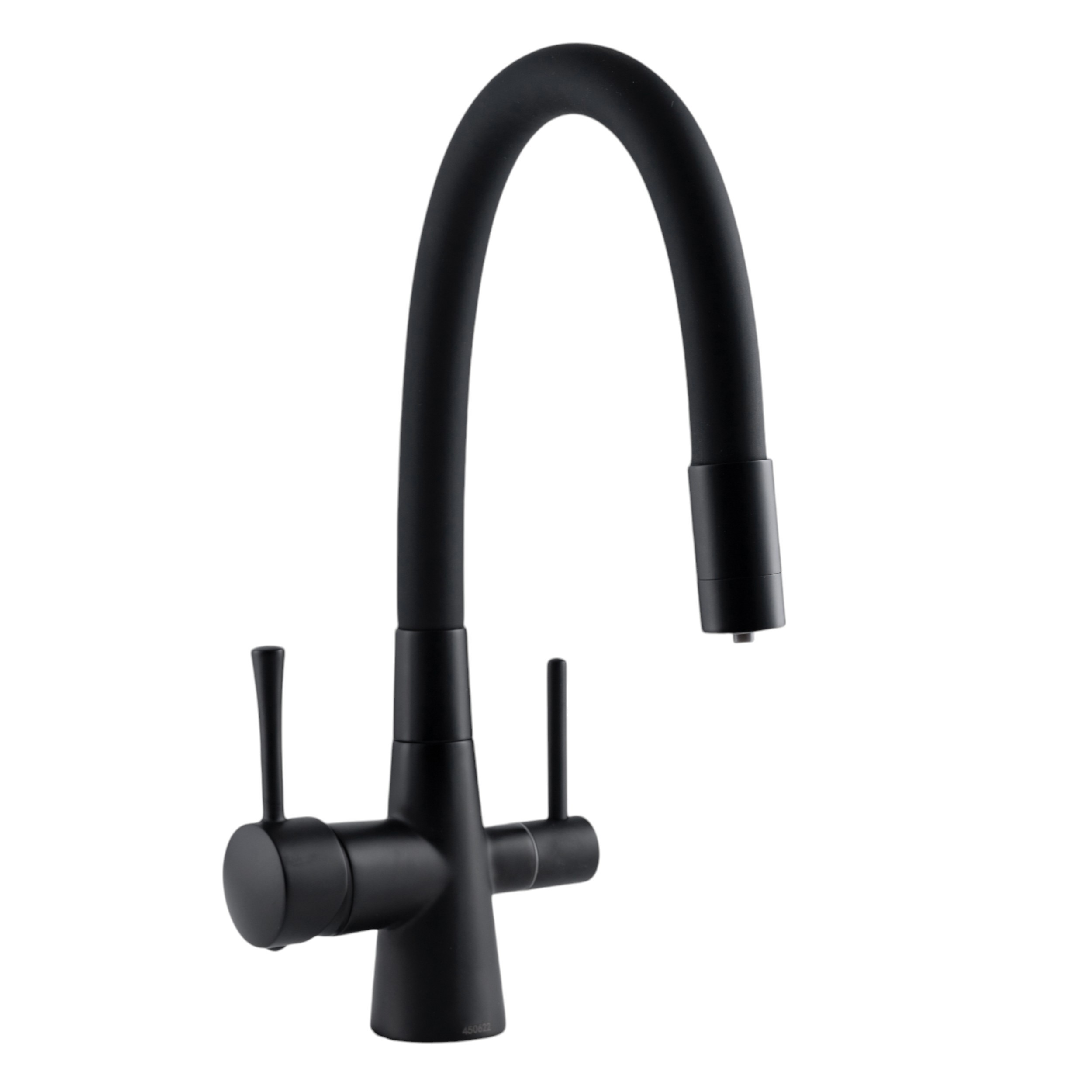 Изображение товара Смеситель для кухни Oute T60003 с фильтром, гибкий излив, черный