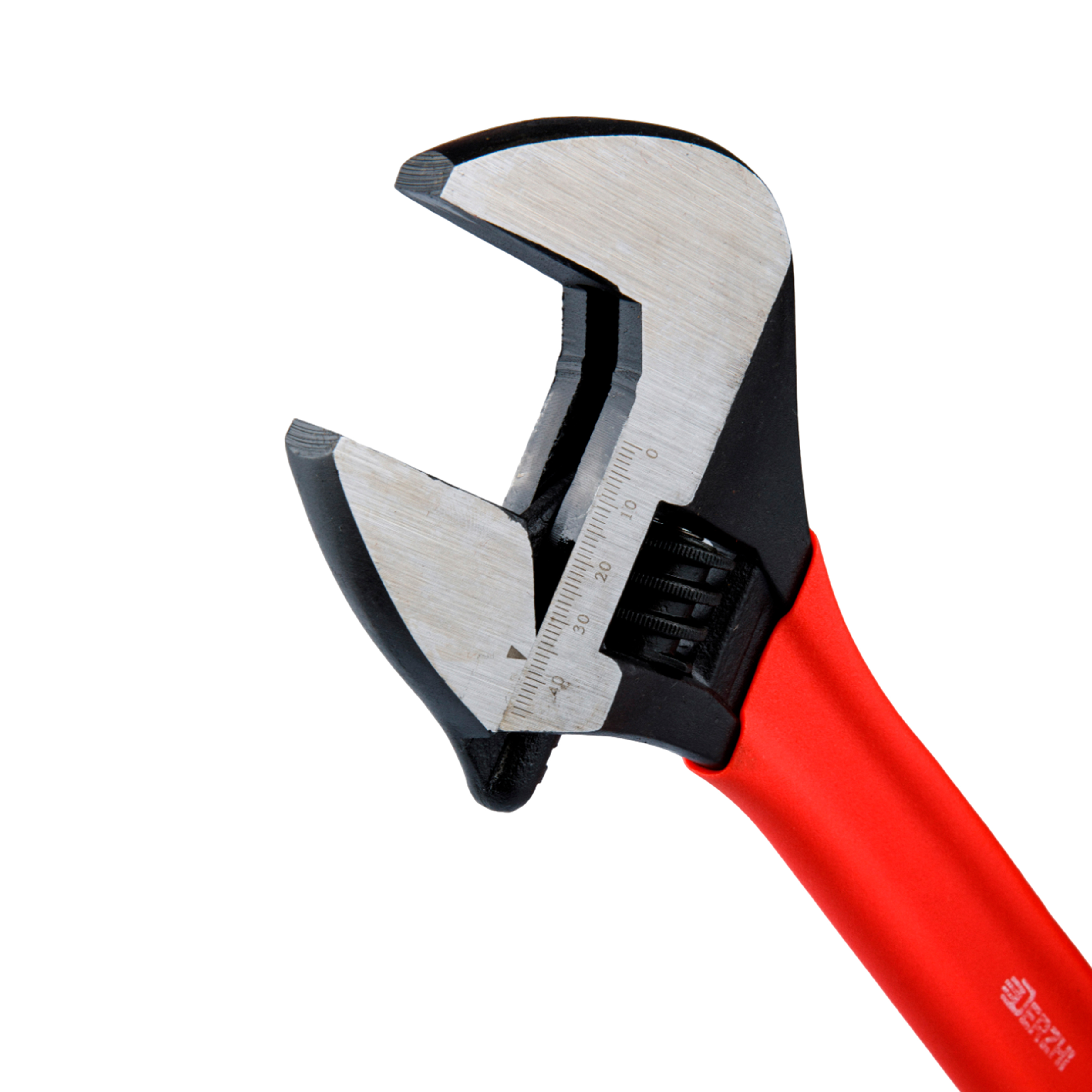 Изображение товара Ключ разводной DERZHI 375 мм с защитными накладками и прямиыми губками