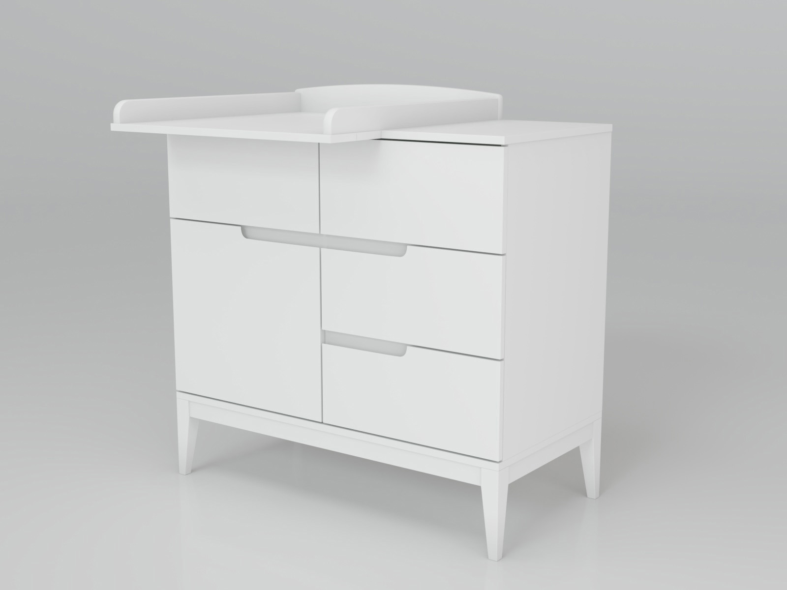 Изображение товара Комод Incanto Колибри 6 ящиков 90x45x85 см ЛДСП цвет белый