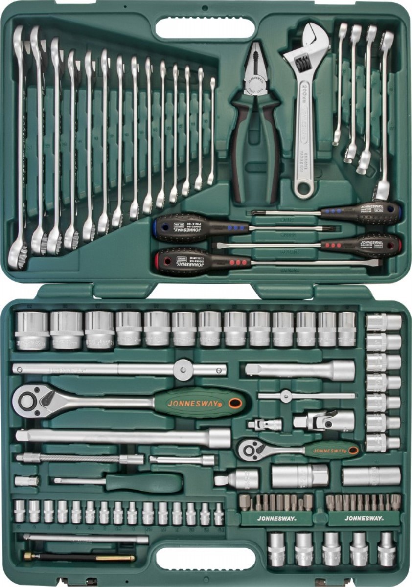 Изображение товара Набор инструментов Jonnesway S04H624101SA, 101 предмет для слесарных работ