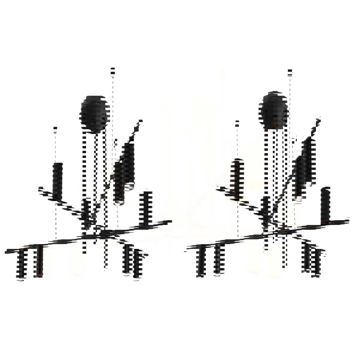 Изображение товара Люстра подвесная светодиодная Kink light Рия 07621-9.19 40 м² нейтральный белый свет цвет черный