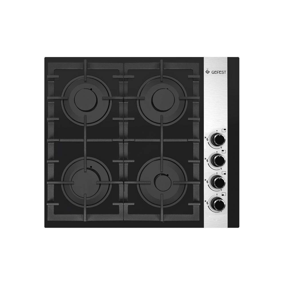 Изображение товара Газовая варочная панель Gefest СГ СВН 2230 К23 черный 4 конфорки встраиваемая