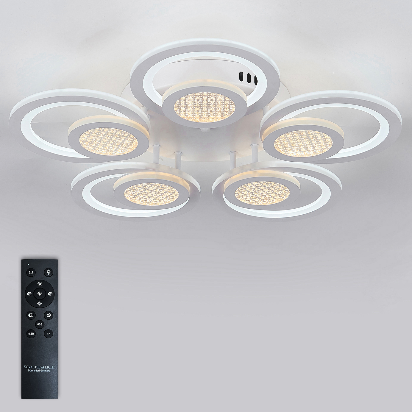 Изображение товара Люстра потолочная Natali Kovaltseva LED LAMPS 81169 с пультом ДУ