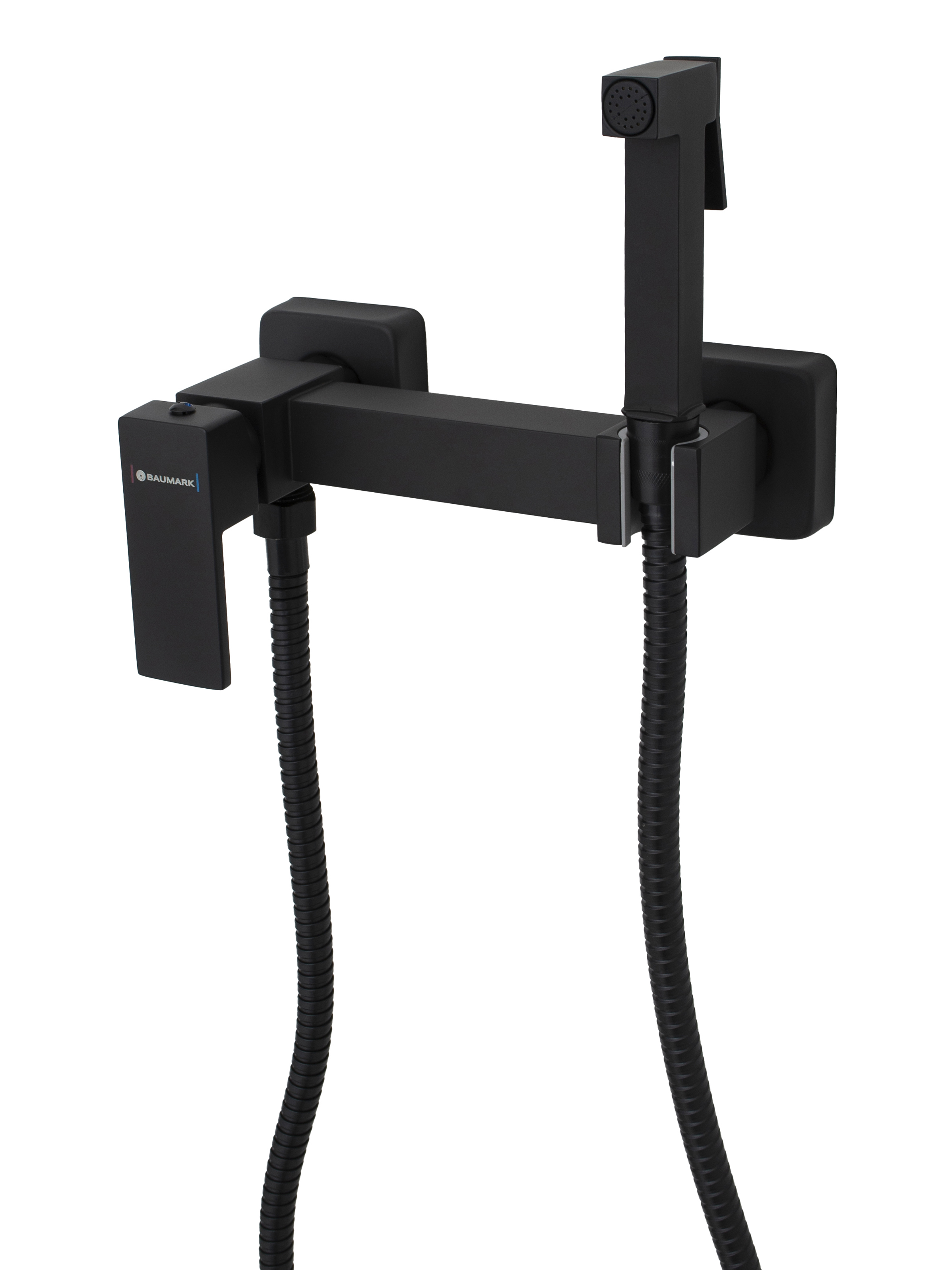 Изображение товара Набор для подключения гигиенического душа Baumark Bm1119 BM1119H цвет черный матовый