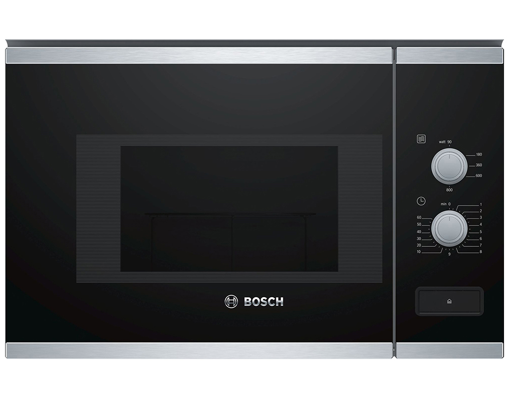 Изображение товара Встраиваемая микроволновая печь Bosch Serie|4 BFL520MS0 20 л 59.4x38.2x31.7 см цвет черный, нержавеющая сталь