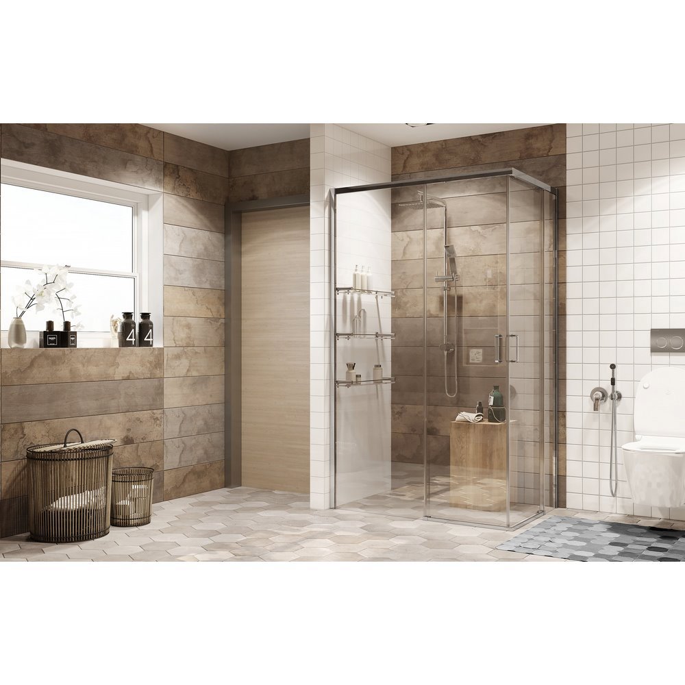 Изображение товара Душевая перегородка Ambassador Queen 11011106L 120x80 см