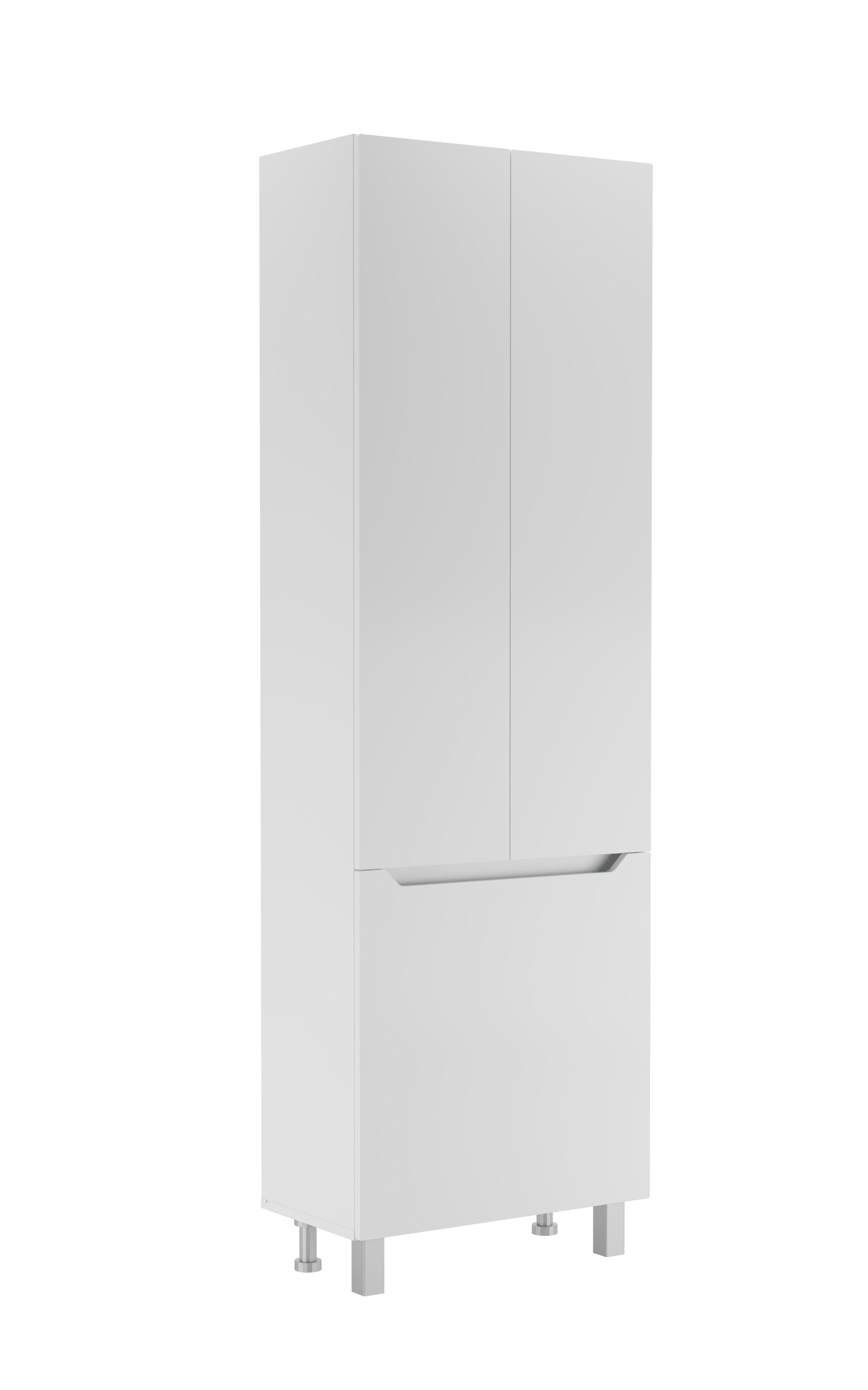 Изображение товара Пенал напольный Айсберг Мечта 60 с корзиной для белья цвет белый