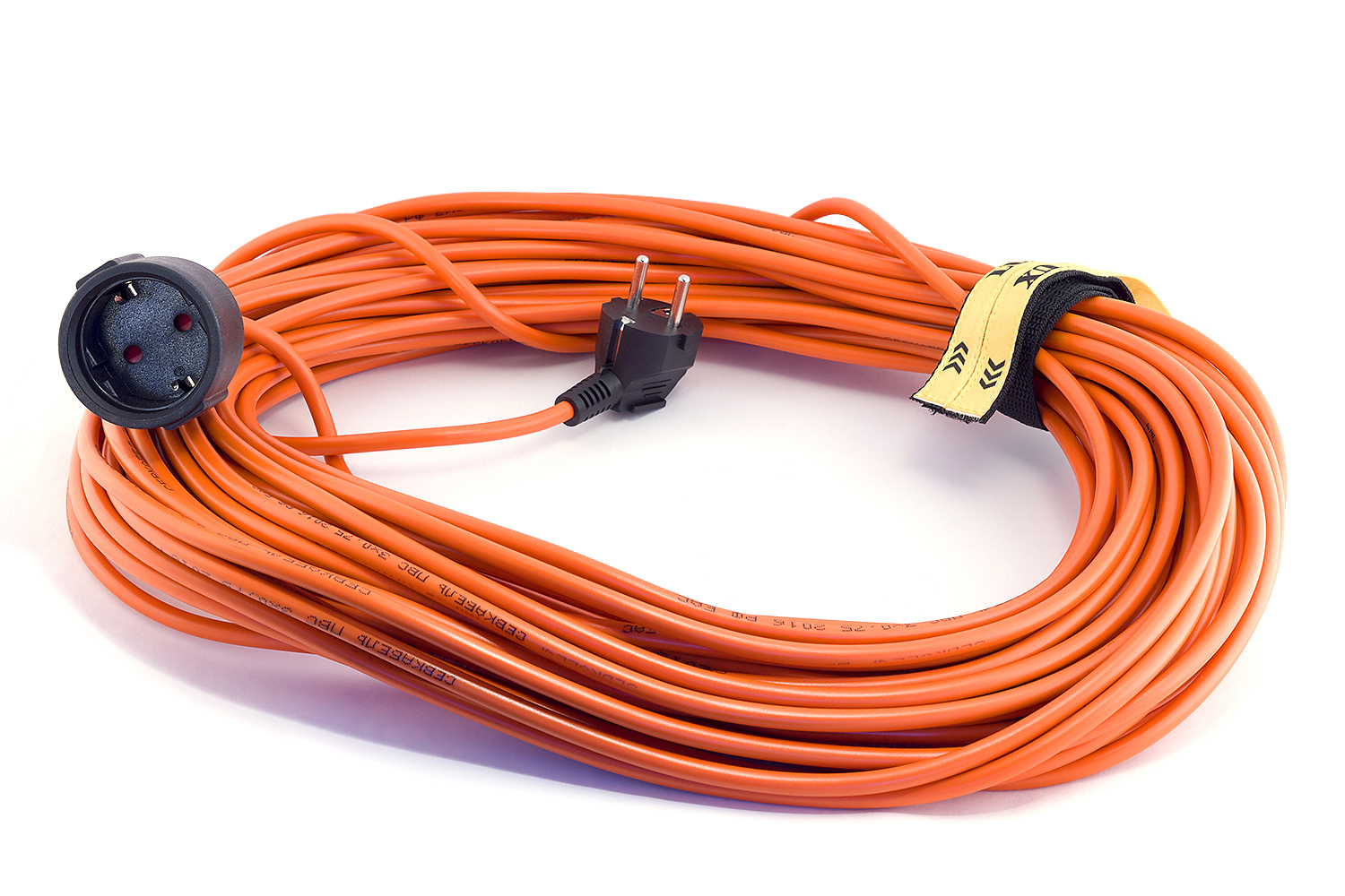 Изображение товара Удлинитель-шнур Lux 16550 ПВС 3x1.5 50 м 1 розетка 3500 Вт с заземлением IP20 цвет оранжевый/черный