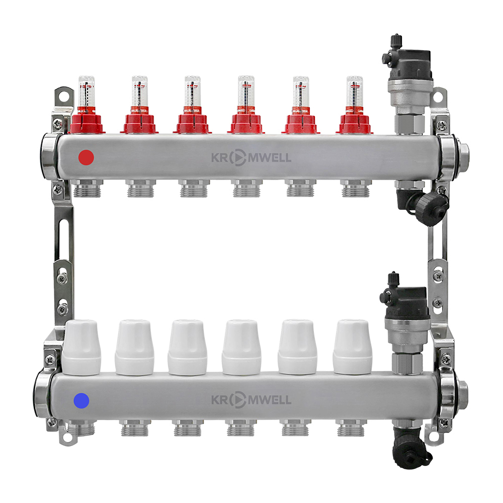 Изображение товара Коллекторная группа с расходомерами Kromwell KW.SM60 1"x3/4"