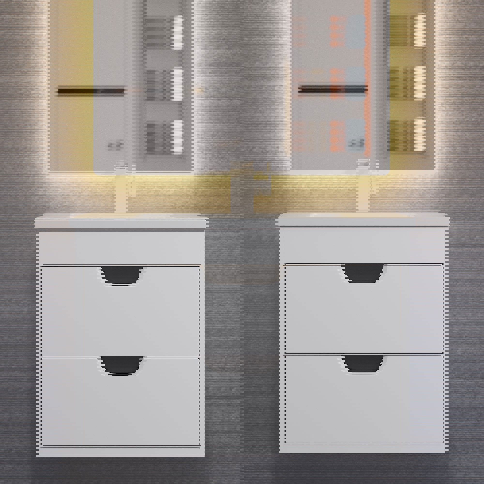 Изображение товара Тумба под раковину подвесная Uperwood Modul 2930205354 65см цвет белый