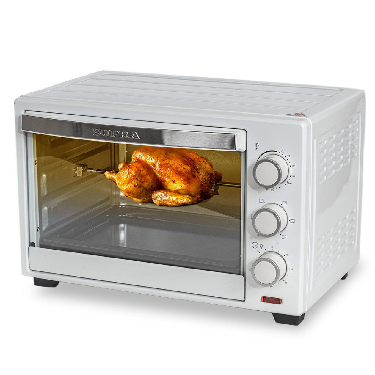 Изображение товара Электропечь SUPRA MTS-2595 1600 Вт с грилем вертелом и таймером, белая