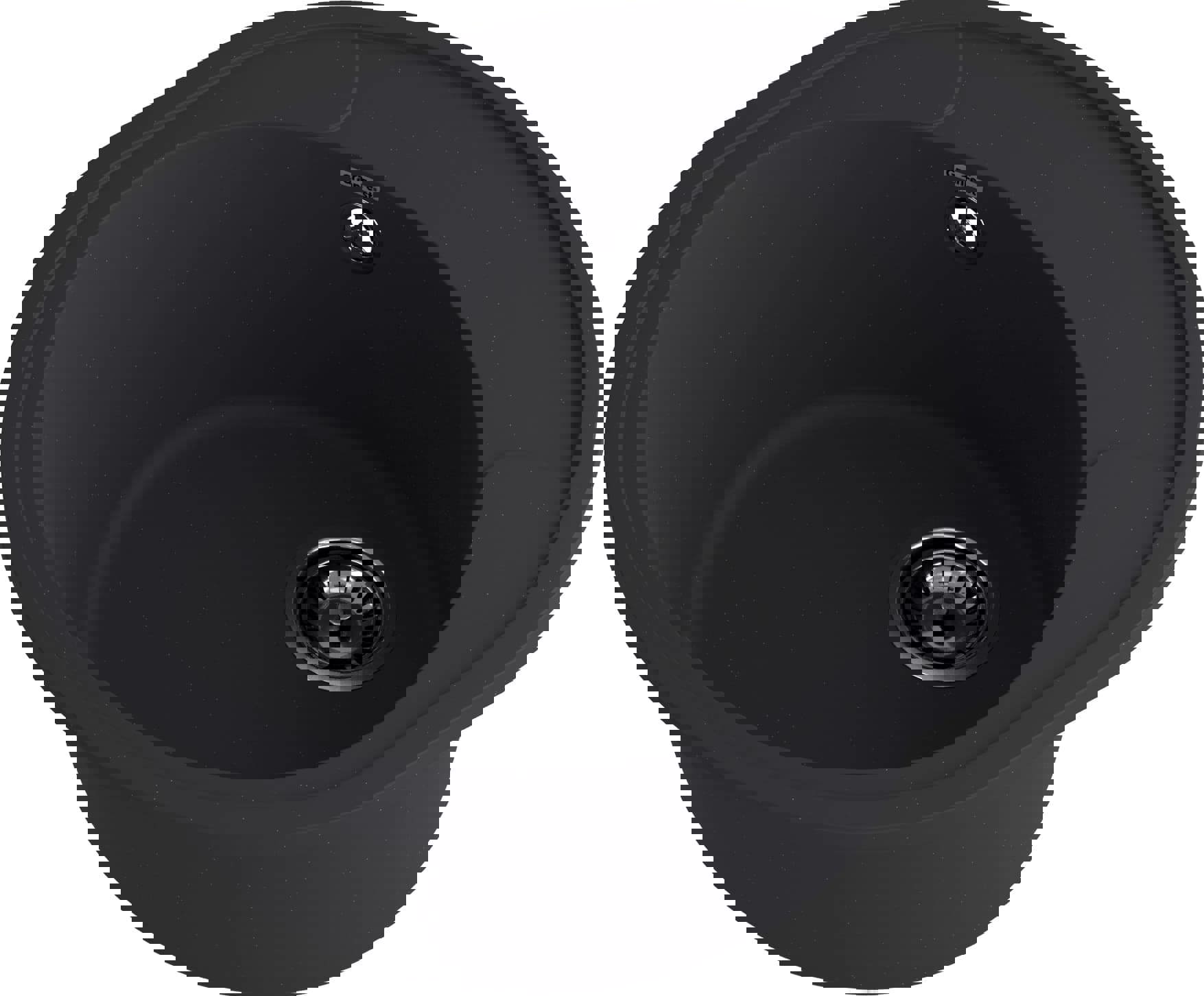 Изображение товара Мойка для кухни ЭКО-М 5748 черный 48x57 см кварц оборачиваемая