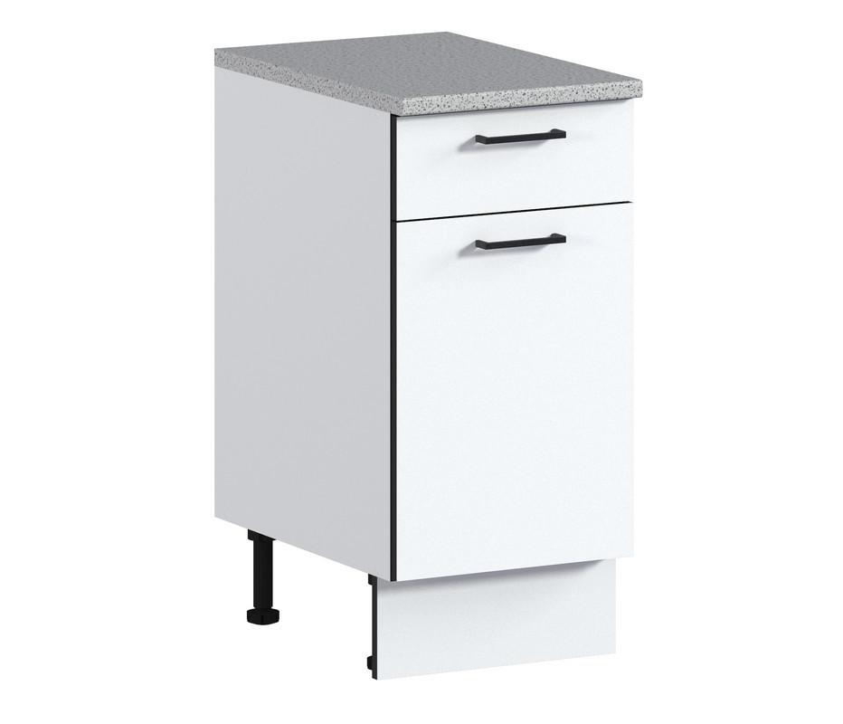 Изображение товара Кухонный напольный шкаф МЕТОД Столплит 40x85.6x60 см из ЛДСП белый