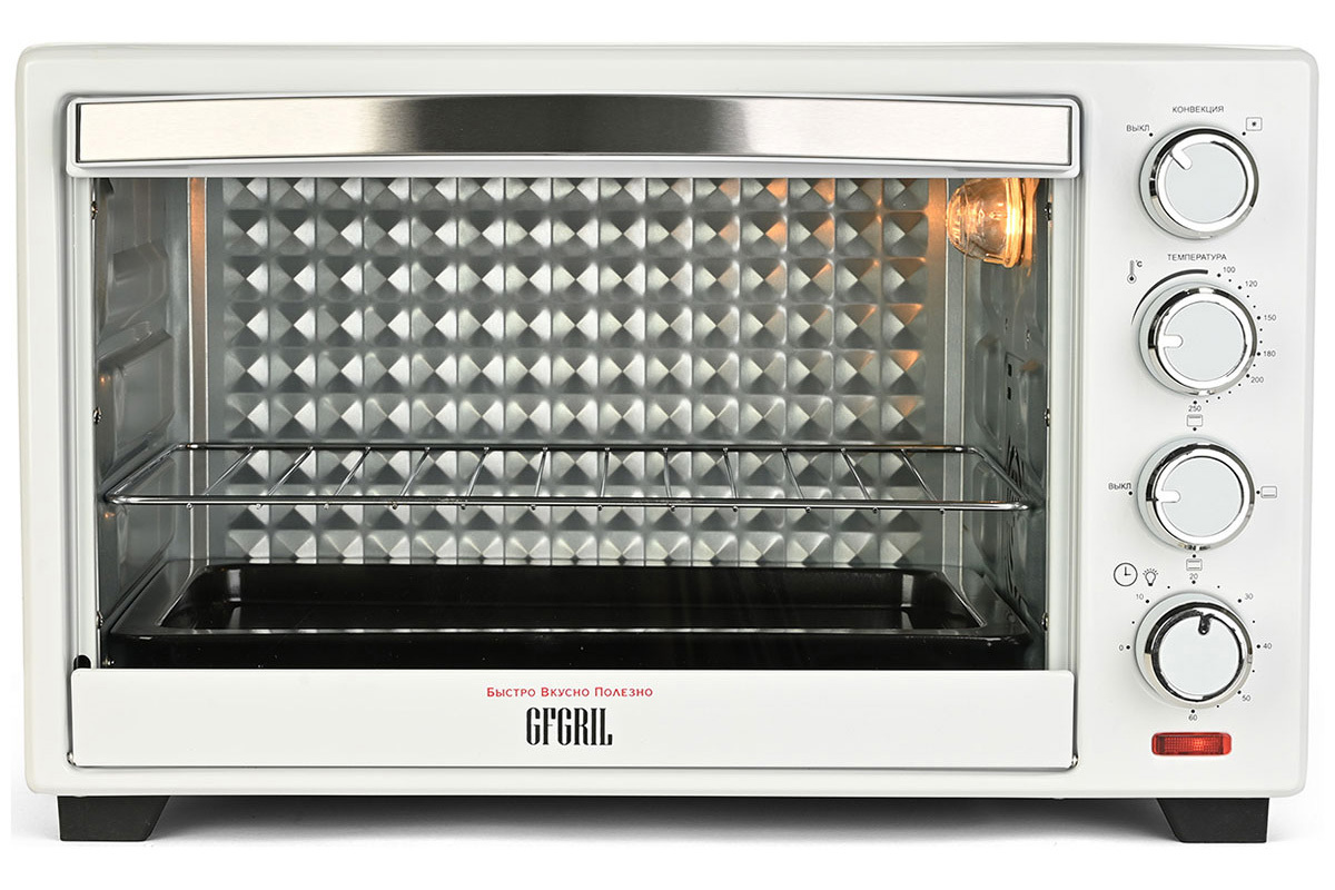 Изображение товара Электропечь 1600 Вт Gfgril 511167 36.3x31.3x50.5 см цвет белый