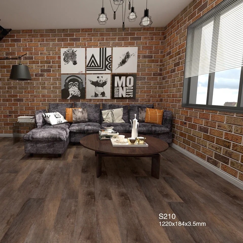 Изображение товара СПК плитка Betta Studio Дуб Риттен 122x18.4 см влагостойкая легко укладывается