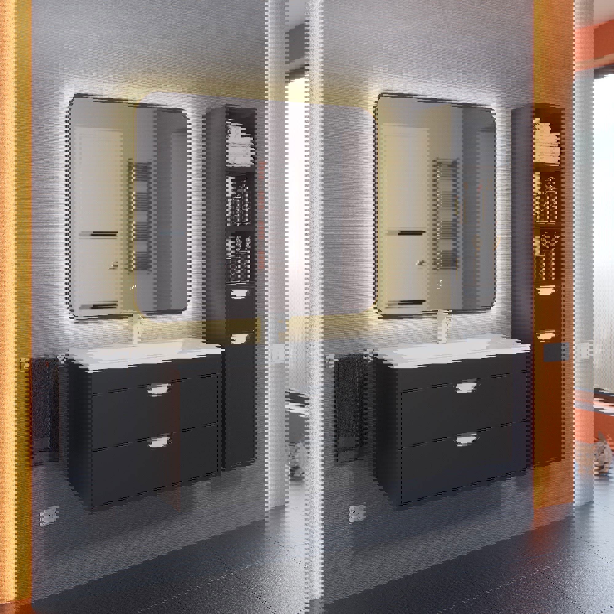 Изображение товара Зеркало для ванной Uperwood Upd modul 3049345675 с подсветкой 65x80см