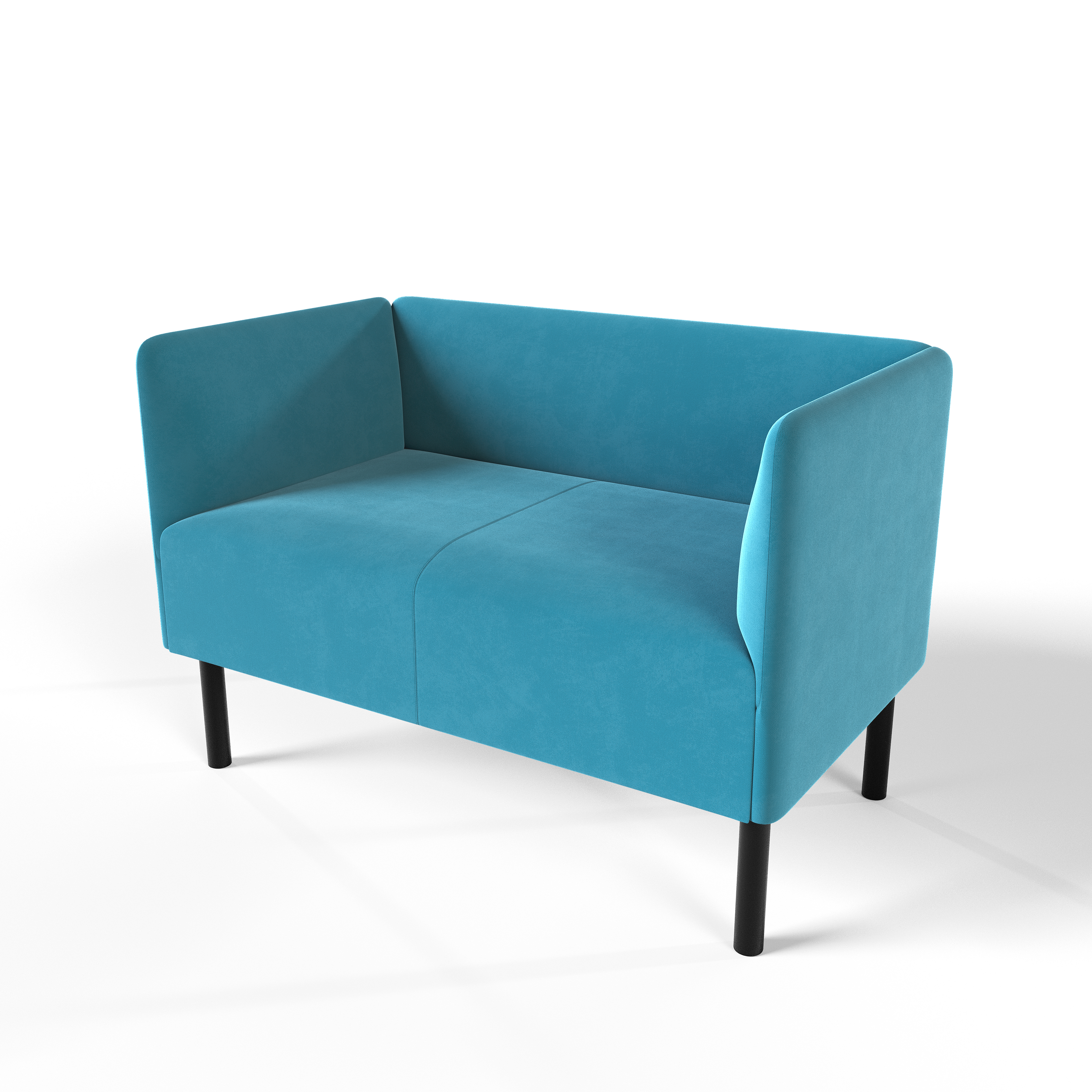 Изображение товара Диван Монреаль SALON TRON 95x75x54 см велюр синий прямой мягкий мебель