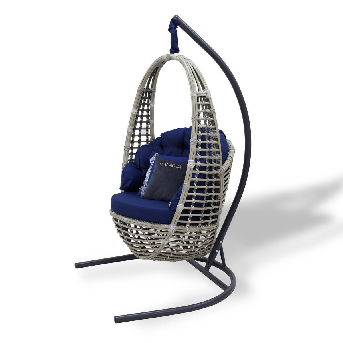 Изображение товара Подвесное кресло Кастриес MALACCA с подушками для отдыха и устойчивой стойкой