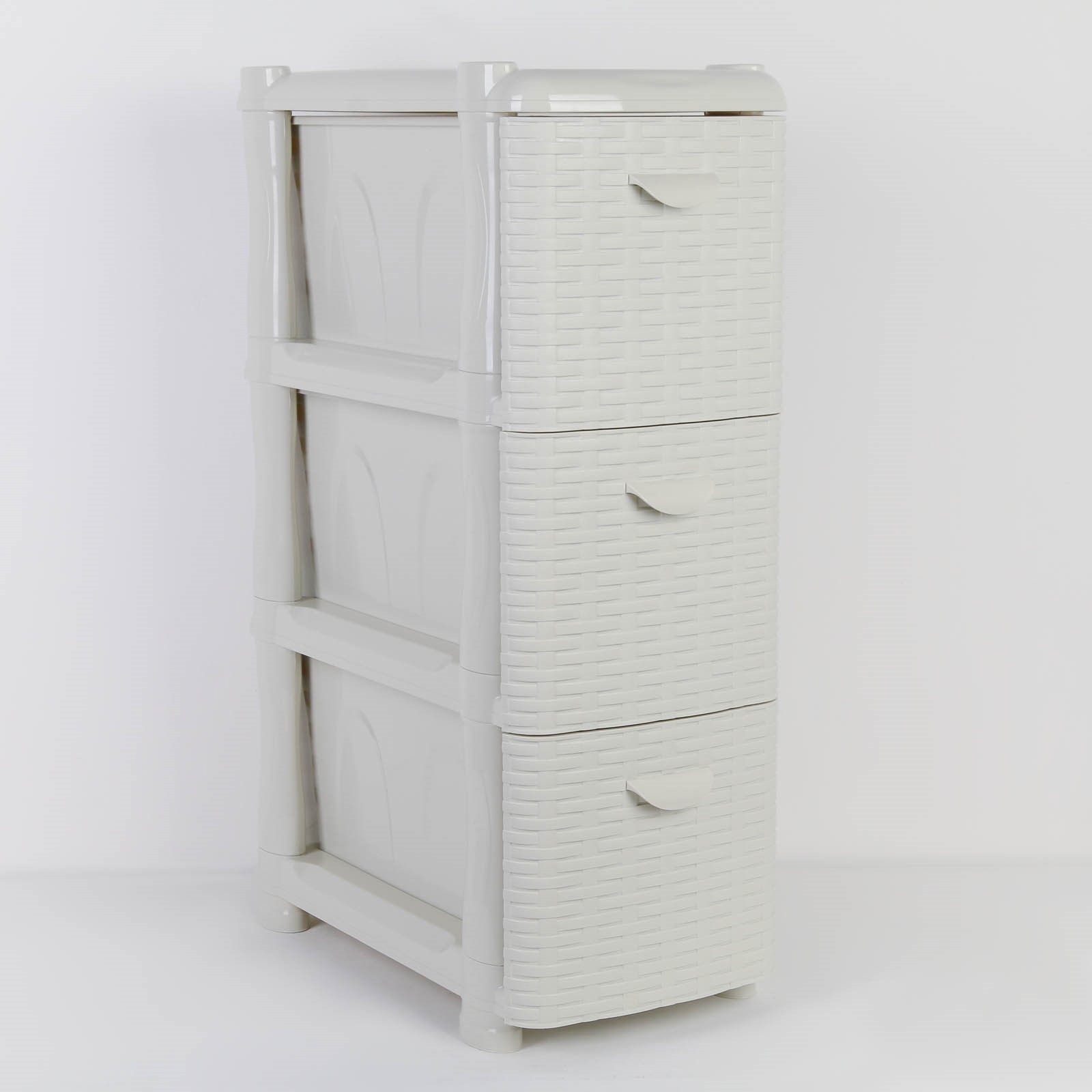 Изображение товара Комод Idea 4916250 3 ящика 50.2x26x96.5 см пластик цвет белый