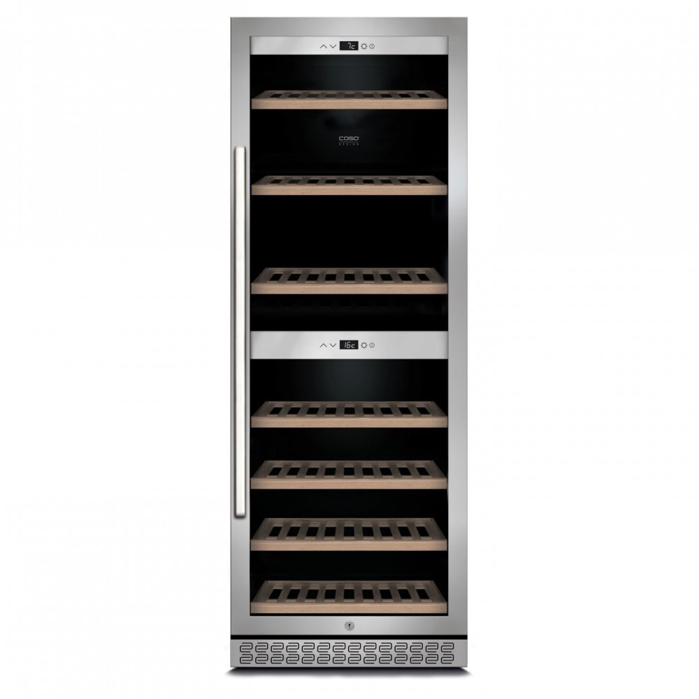 Изображение товара Винный шкаф CASO WineChef Pro 126 двухзонный для 127 бутылок серебристый