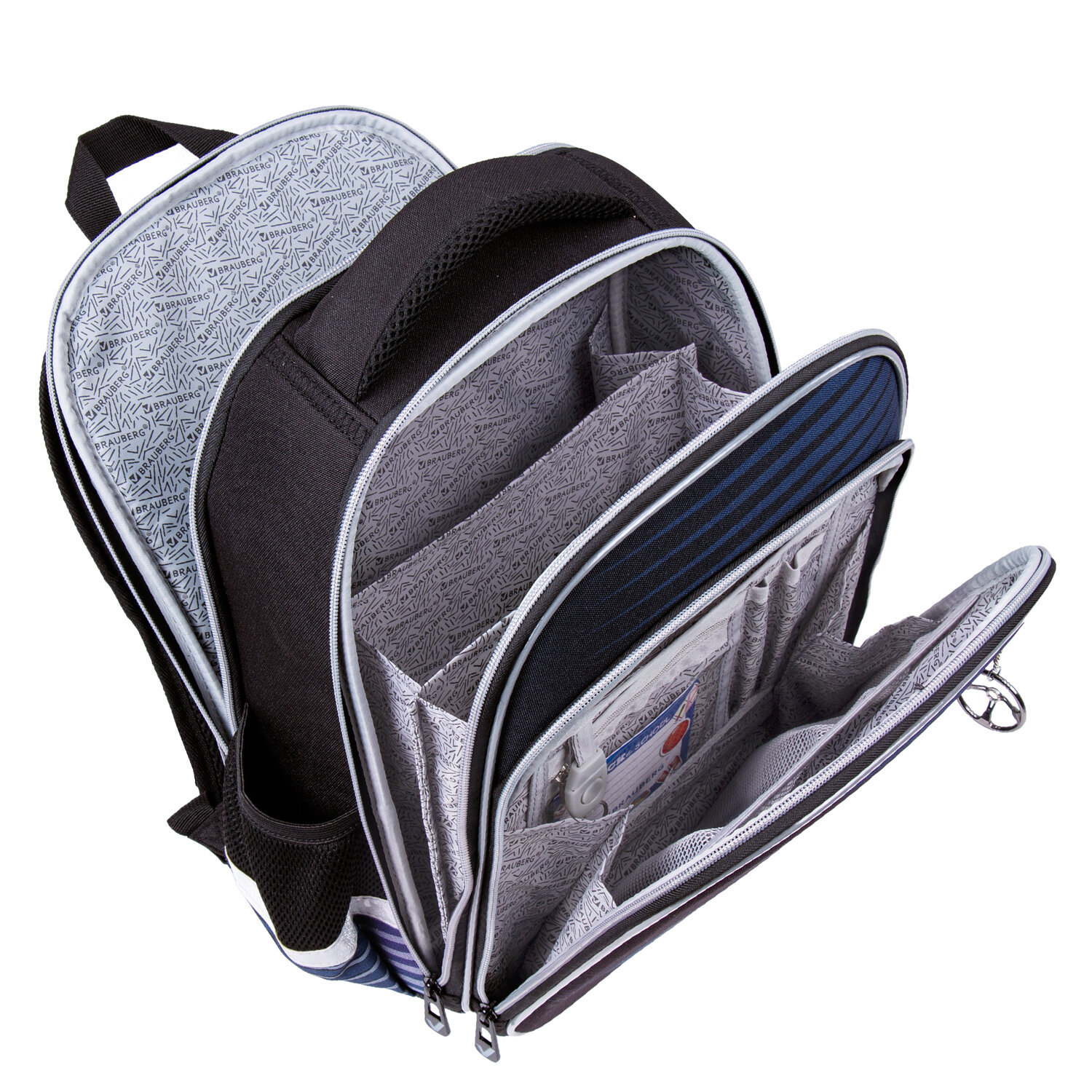 Изображение товара Рюкзак BRAUBERG QUADRO Sport car 28x37x18 см EVA черный с светодиодами и организатором