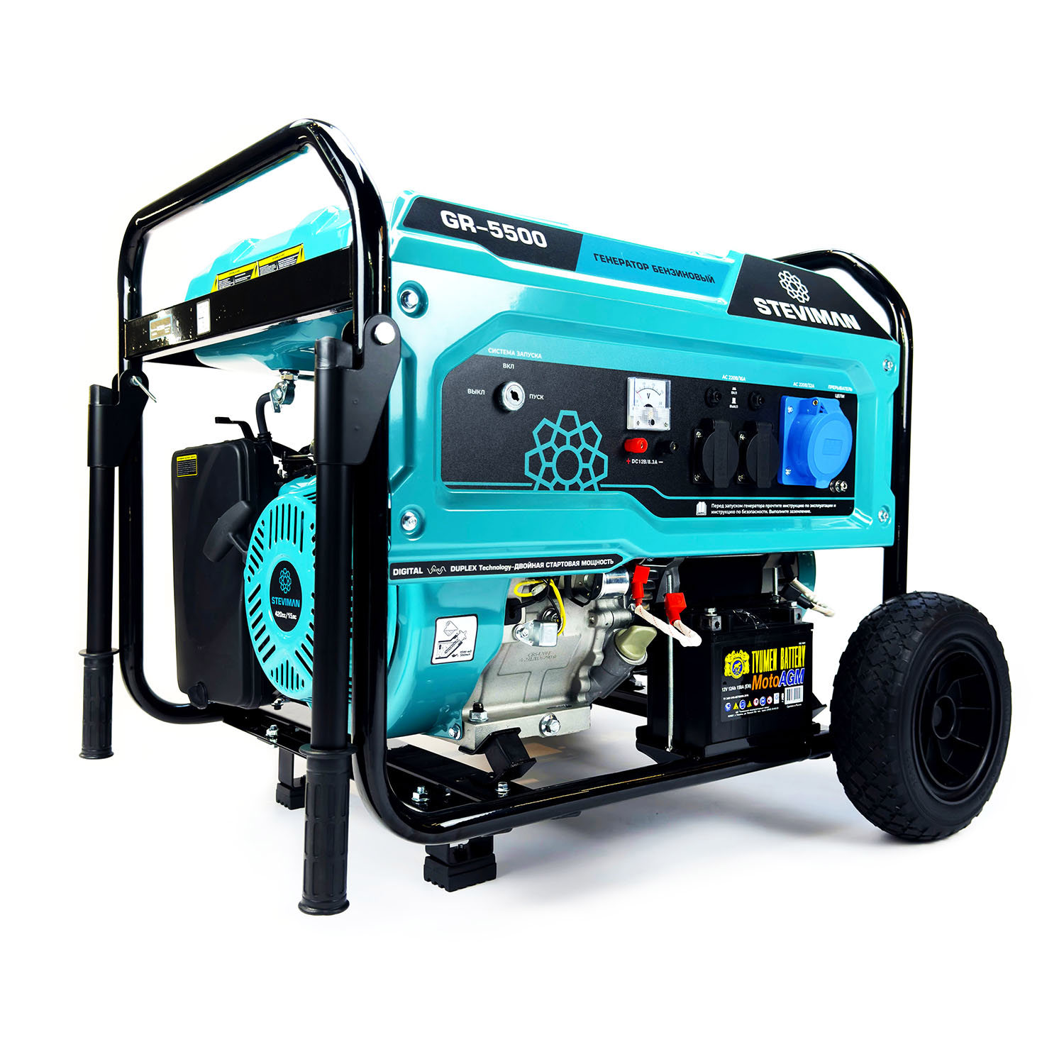Изображение товара Бензиновый генератор STEVIMAN GR-5500 5.5 кВт, однофазный