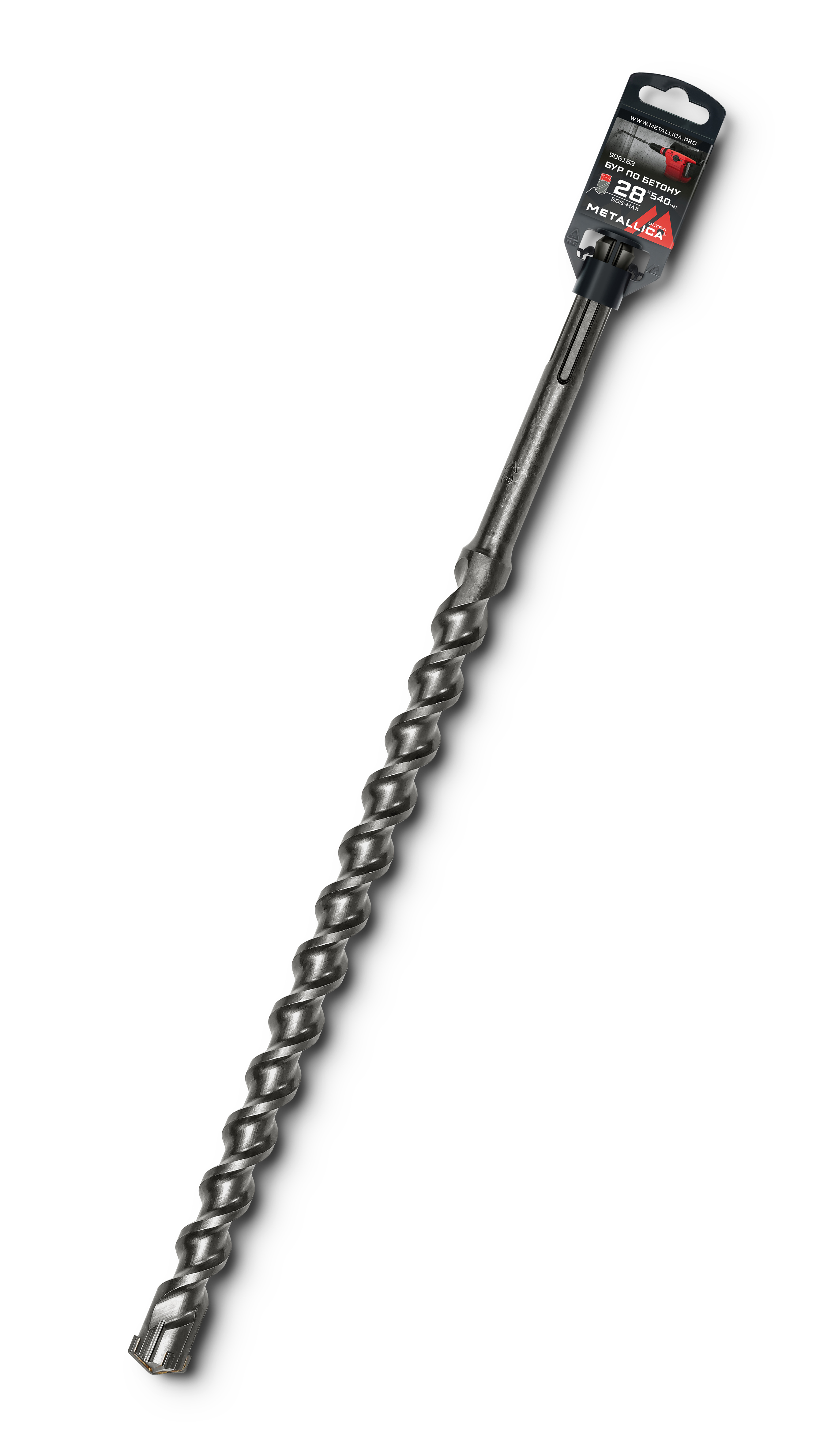 Изображение товара Бур по бетону SDS-max METALLICA Ultra 28x540мм с напайкой из карбида ВК-8