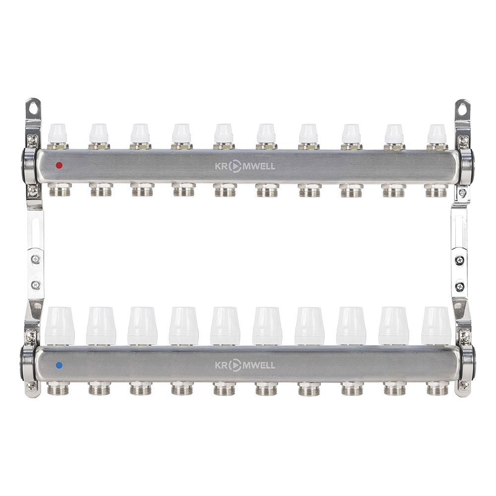 Изображение товара Коллекторная группа Kromwell KW.SM6506105 1x3/4" нержавеющая сталь для отопления