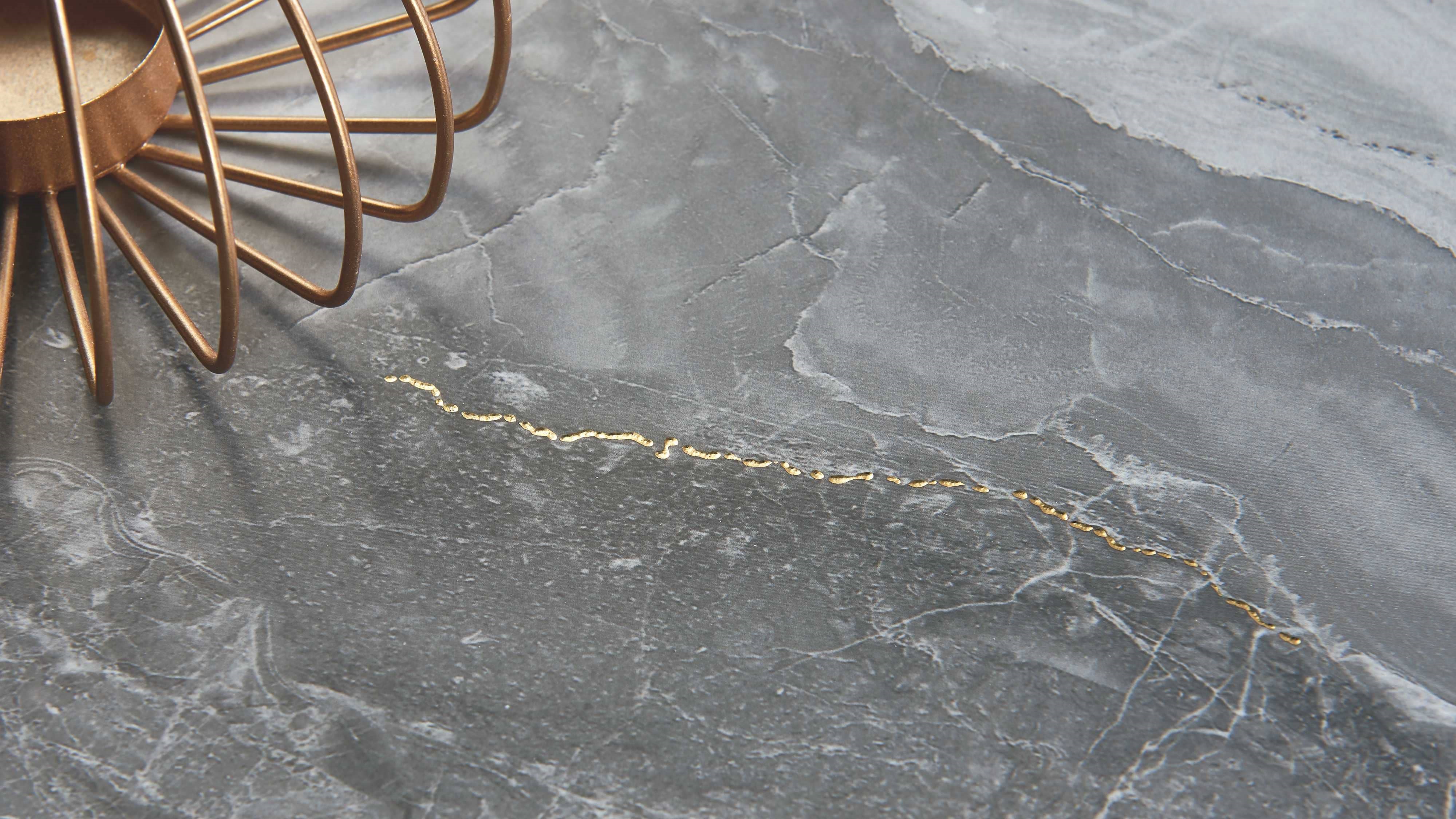 Изображение товара Керамогранит BASCONI HOME Indigo с золотыми прожилками 60x120 см глянцевый