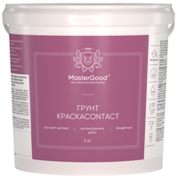 Изображение товара Грунт краска Master Good Contact готовый раствор цвет белый 5 кг Изображение товара Грунт краска Master Good Contact готовый раствор цвет белый 5 кг