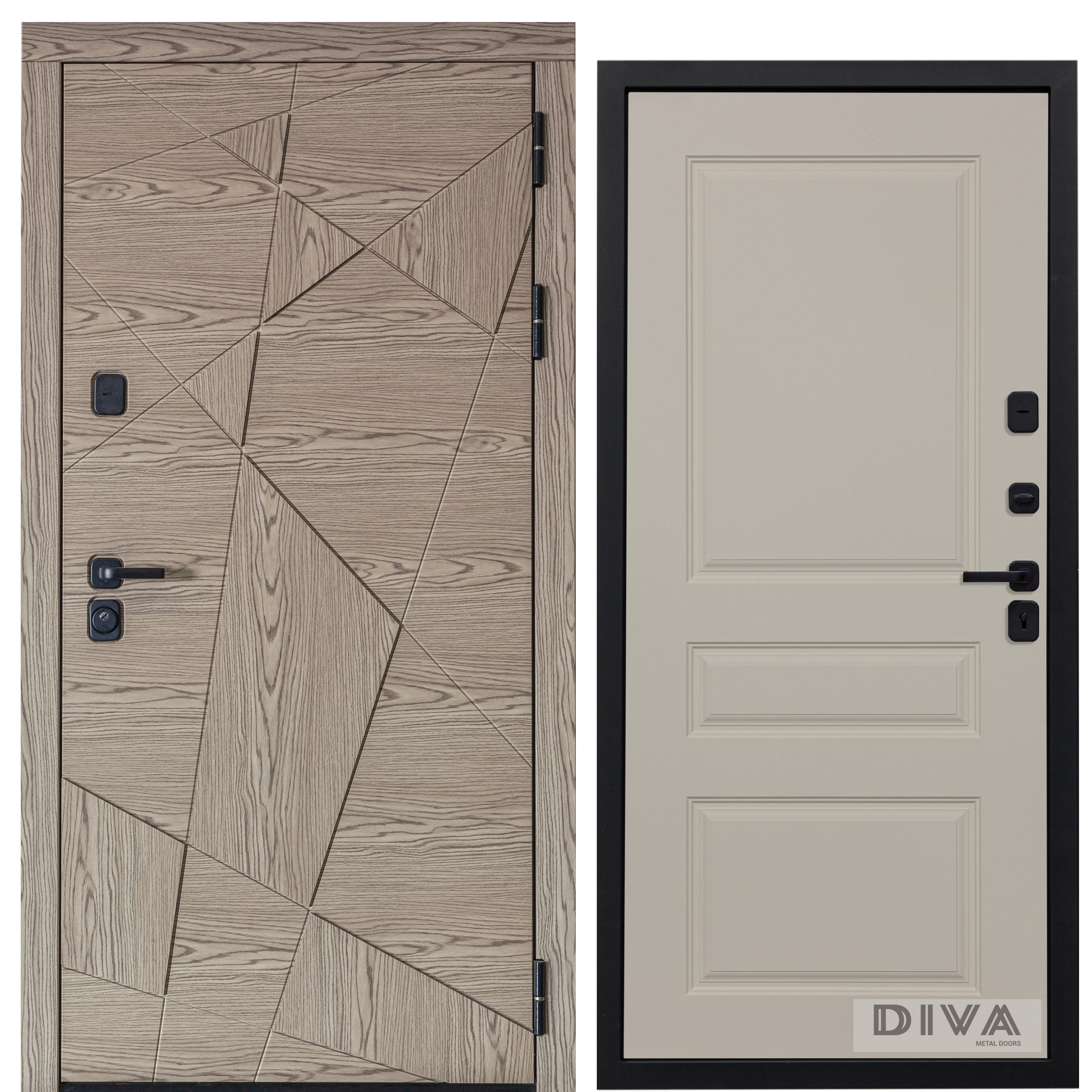 Изображение товара Входная дверь DIVA Diva 97/1 Дуб натуральный 90x200 см, лев/правосторонняя