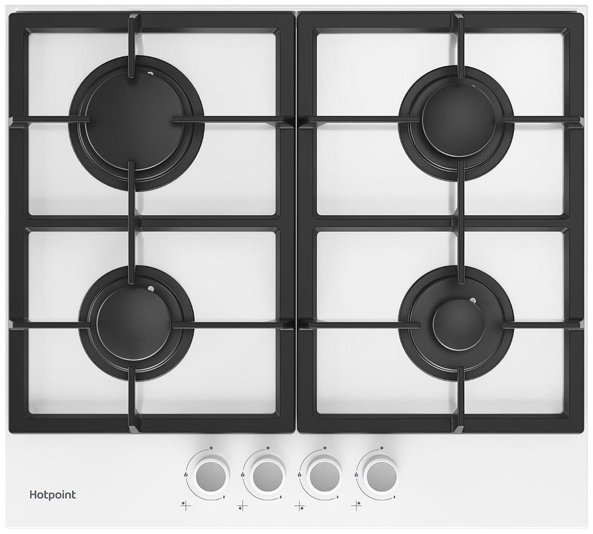 Изображение товара Газовая варочная панель Hotpoint HG 61F/WH 58.5 см 4 конфорки цвет белый