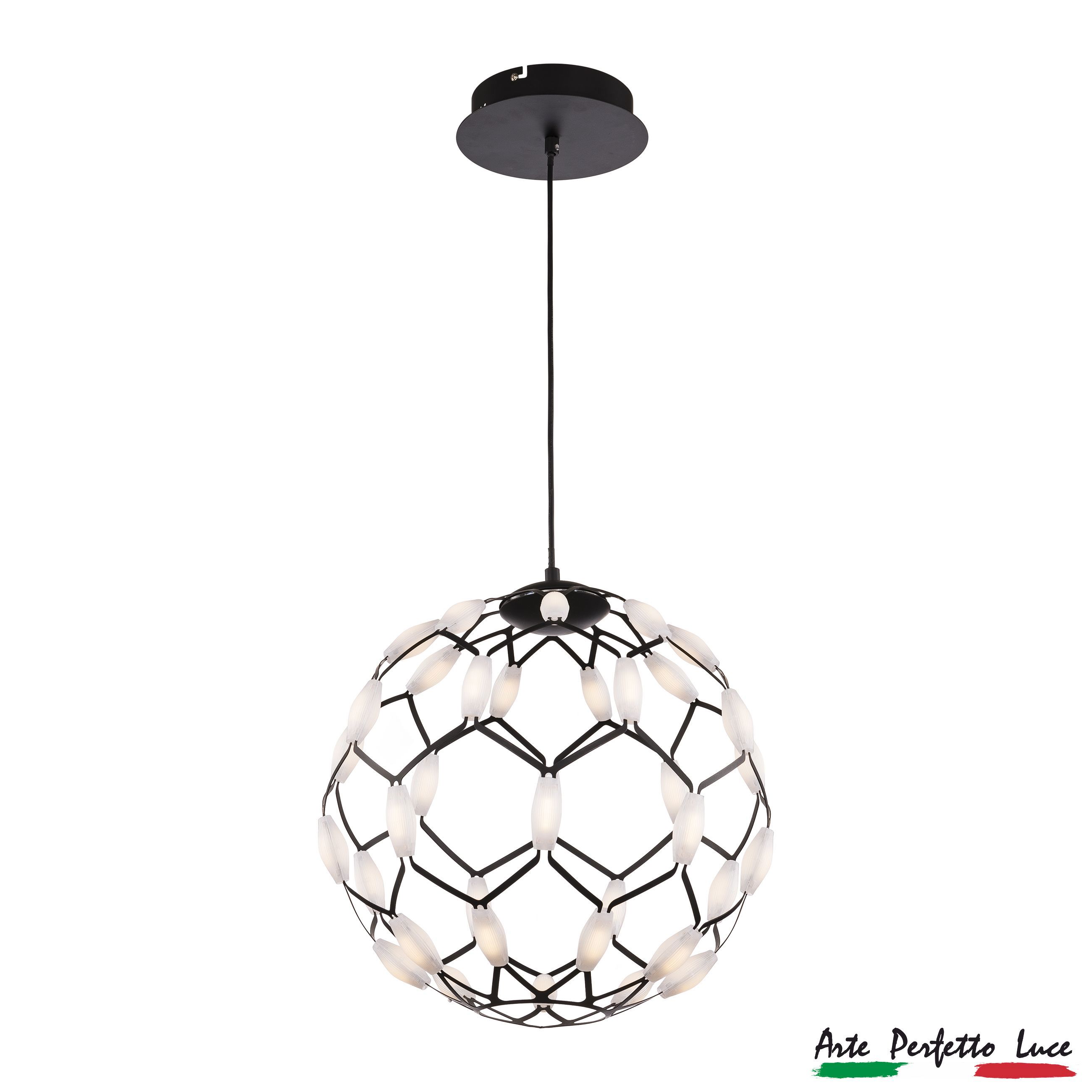 Изображение товара Светильник подвесной светодиодный Arte Perfetto luce 3307.md8222-400.black нейтральный белый свет цвет черный