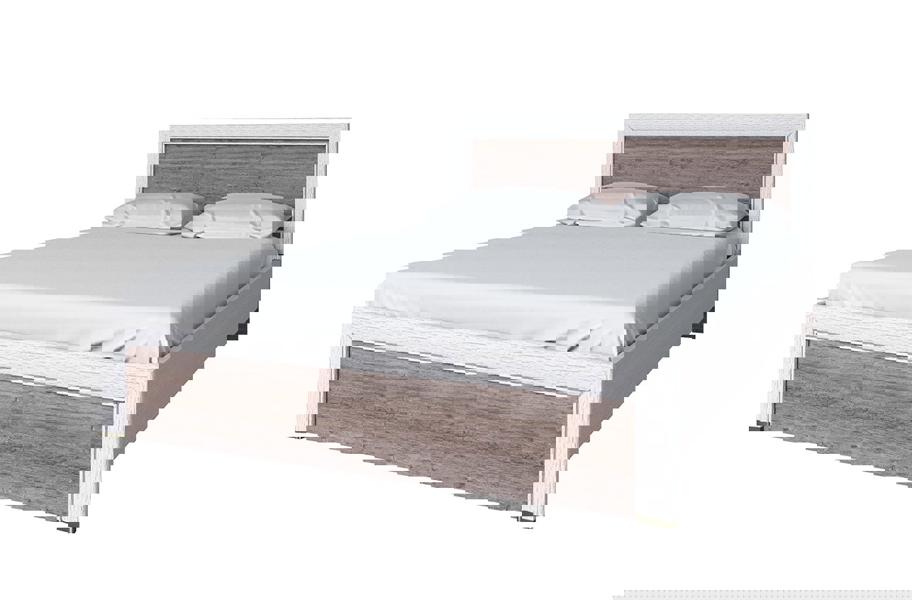 Изображение товара Двуспальная кровать Anrex Olivia размер 160x200 см бежевый ЛДСП Беларусь