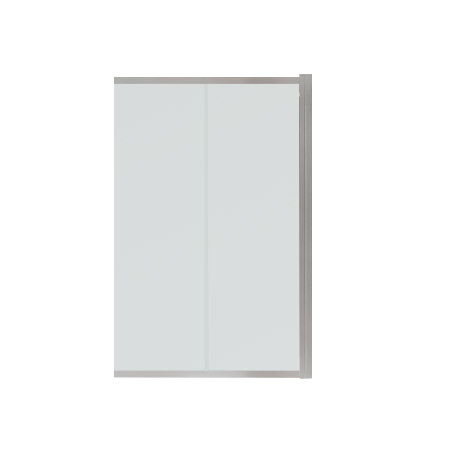 Изображение товара Ширма на ванну раздвижная 98x150 см текстурированное стекло профиль хром матовый