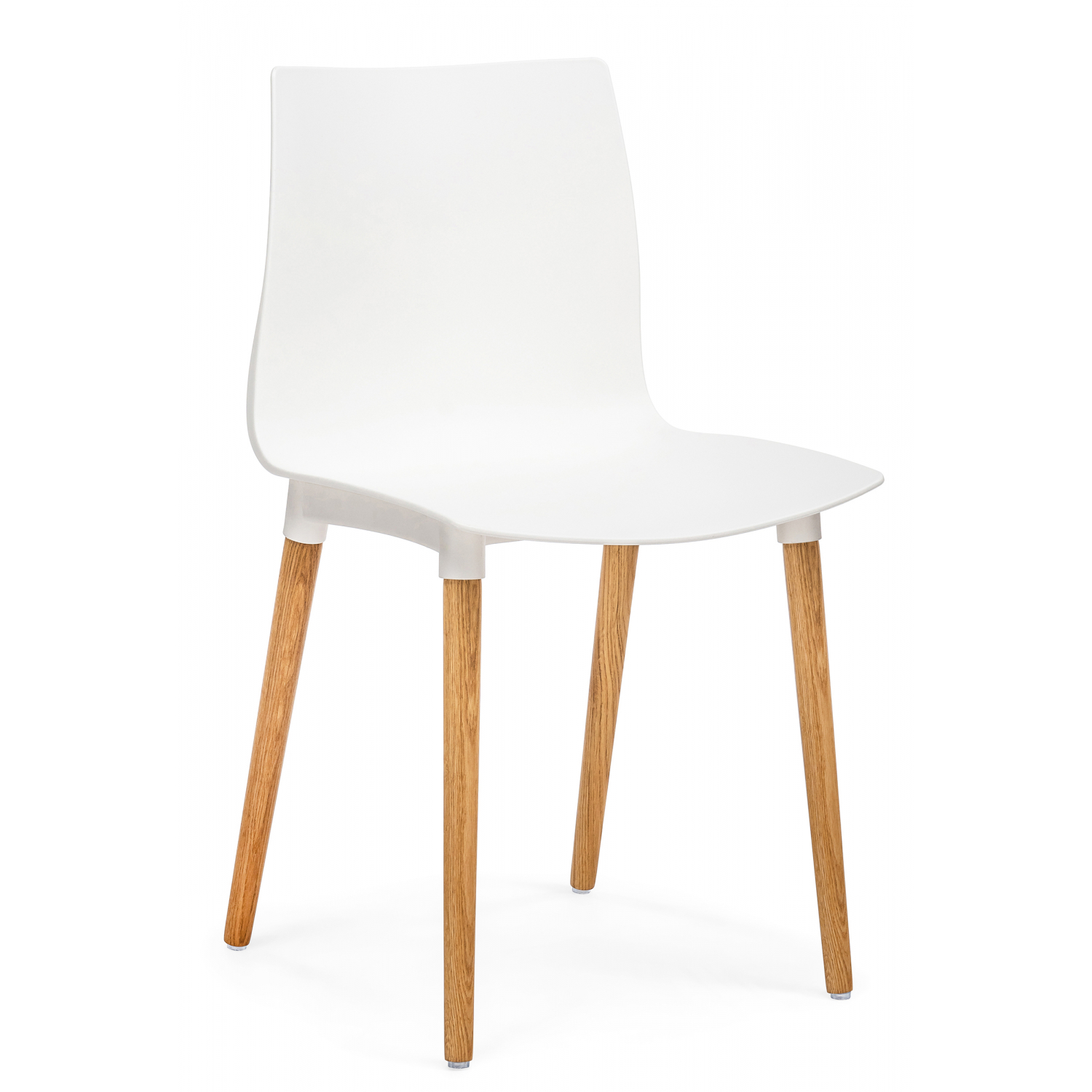 Изображение товара Стул пластиковый Woodville 589900 белый современный дизайн 44x80x49 см