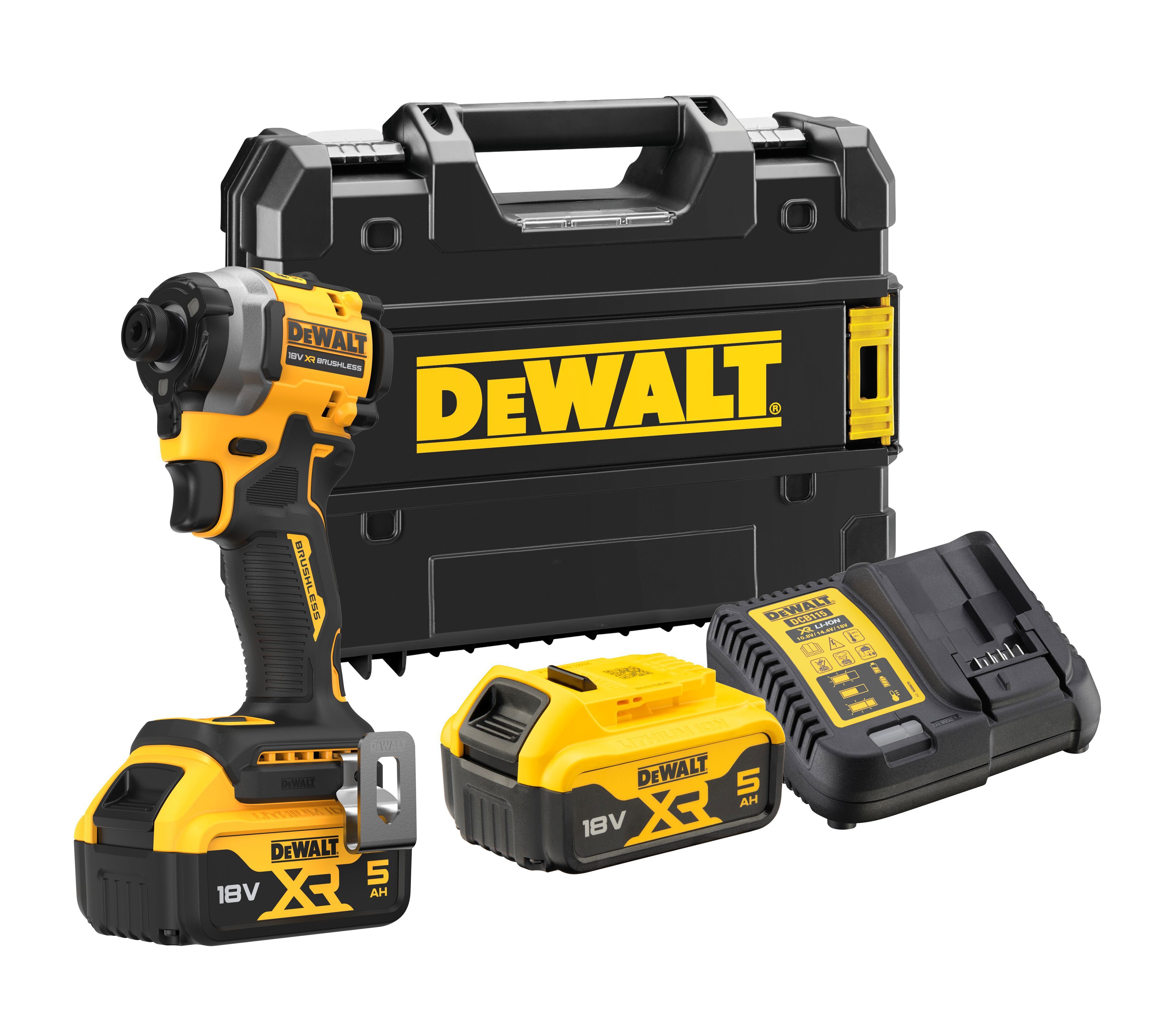 Изображение товара Аккумуляторный бесщеточный шуруповерт Dewalt DCF850P2T 18 В 2x5 Ач ударный