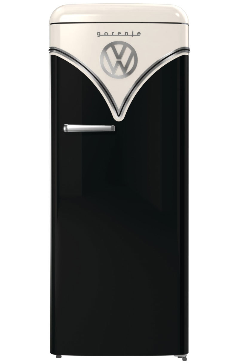 Изображение товара Отдельностоящий холодильник Gorenje OBRB615DBK 59.5x152.5 см цвет бежевый, черный