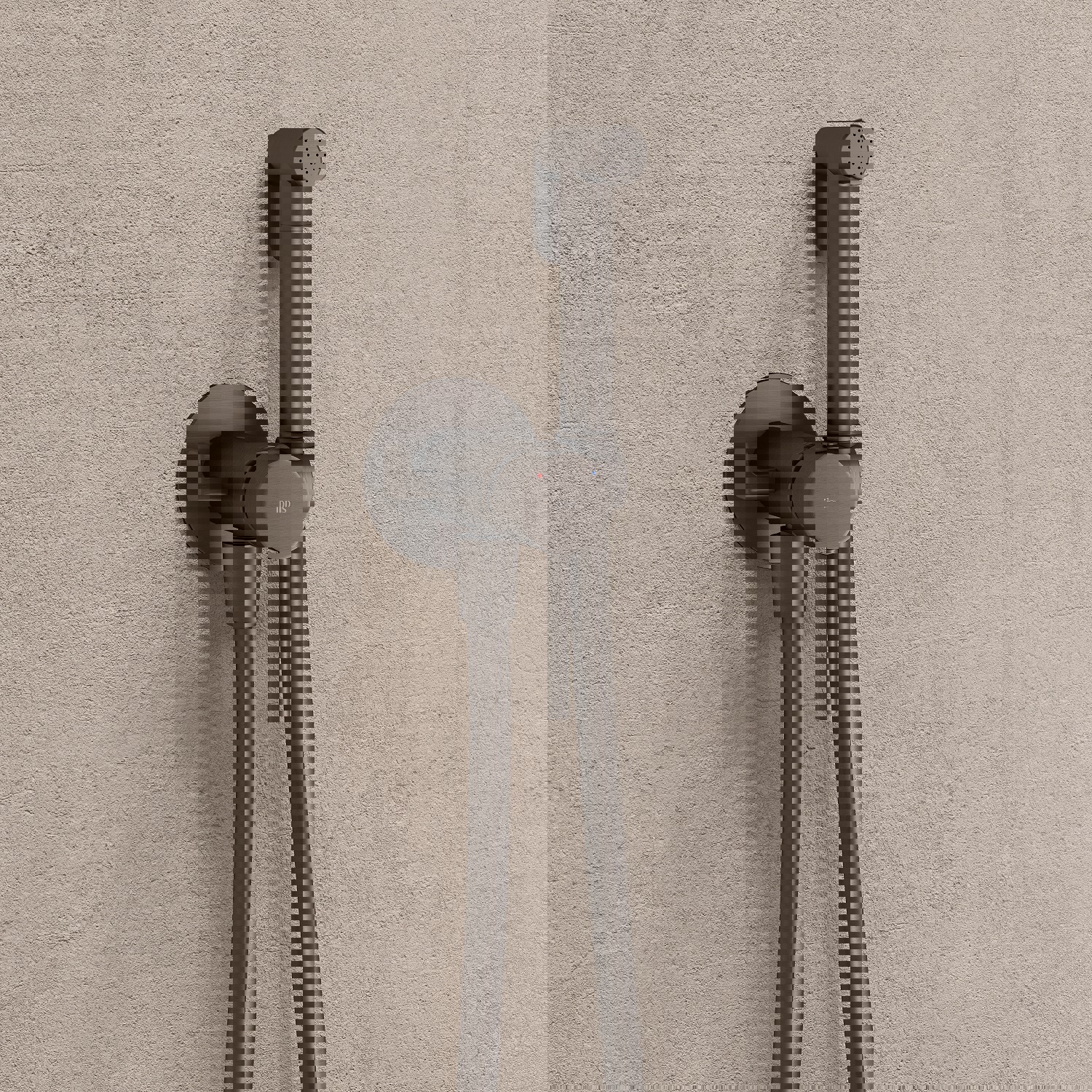 Изображение товара Встраиваемый гигиенический душ IDDIS 005GMR0i08 матовый графит с крючком и шлангом